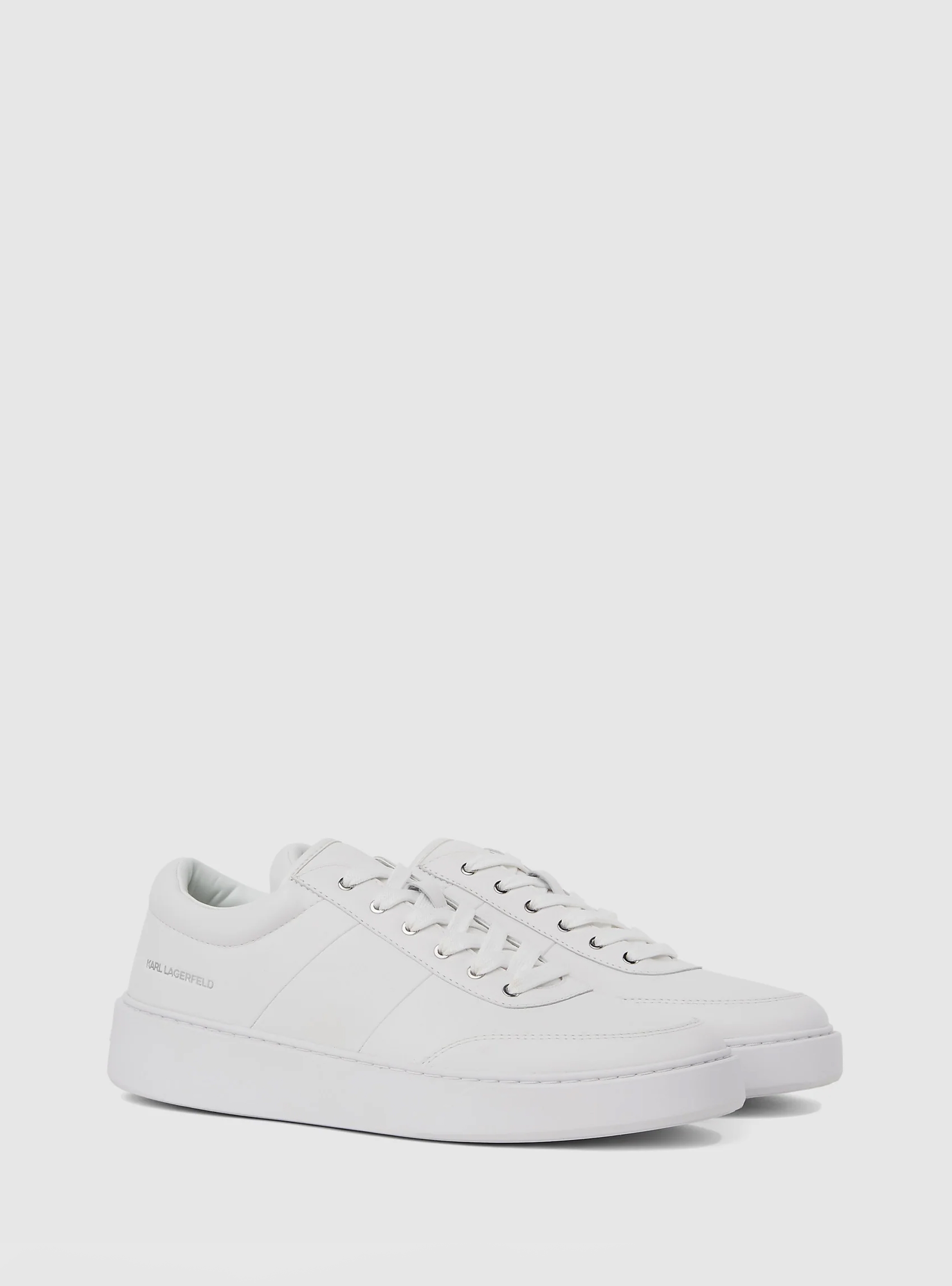 Karl Lagerfeld Flint Ii U-Front Lo Lace Sneakers - White