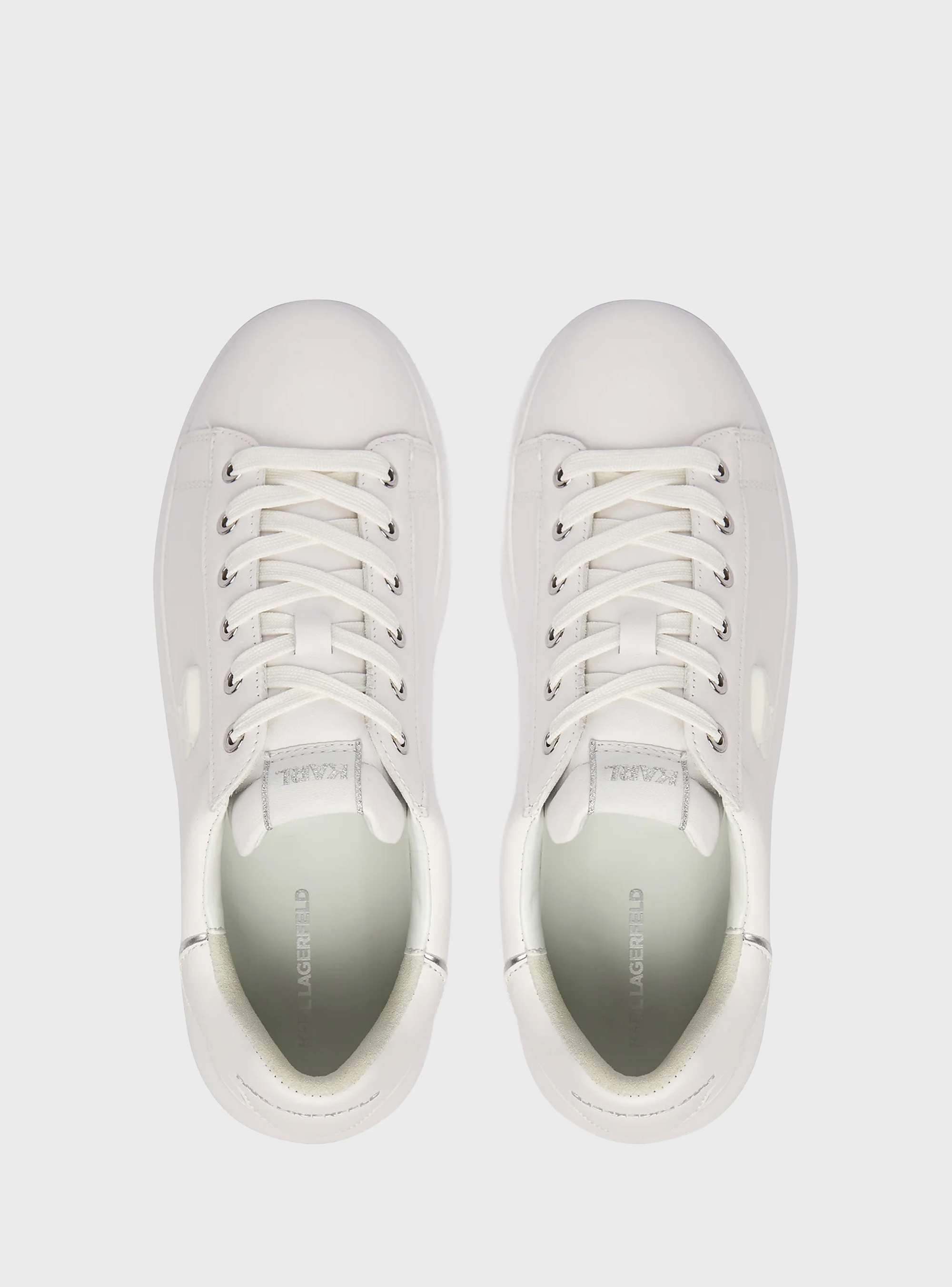Karl Lagerfeld Kapri Nft Relief Lo Lace Sneakers - White