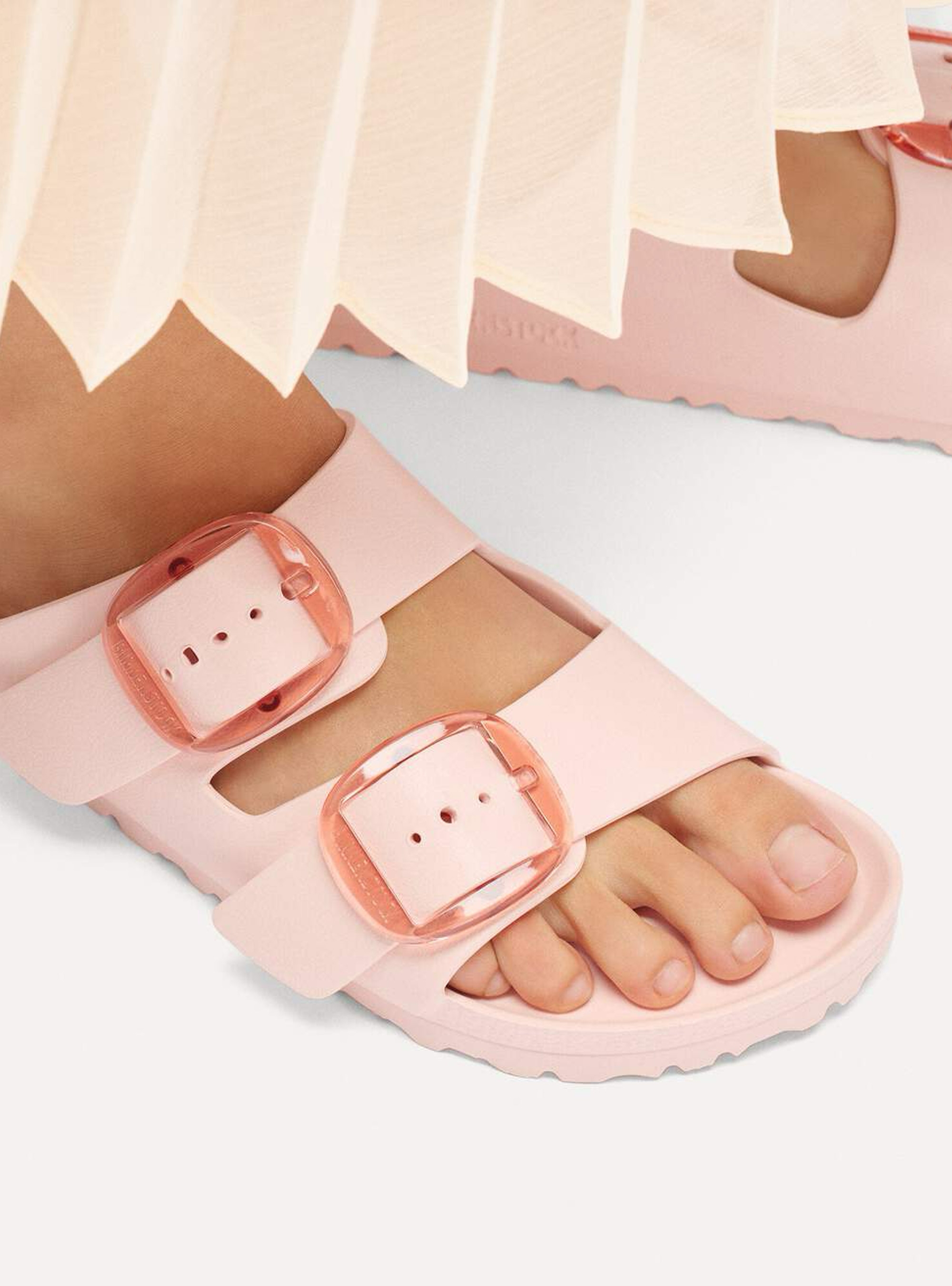 Birkenstock Arizona Big Buckle Eva Narrow Fit Sandals - Pale Pink