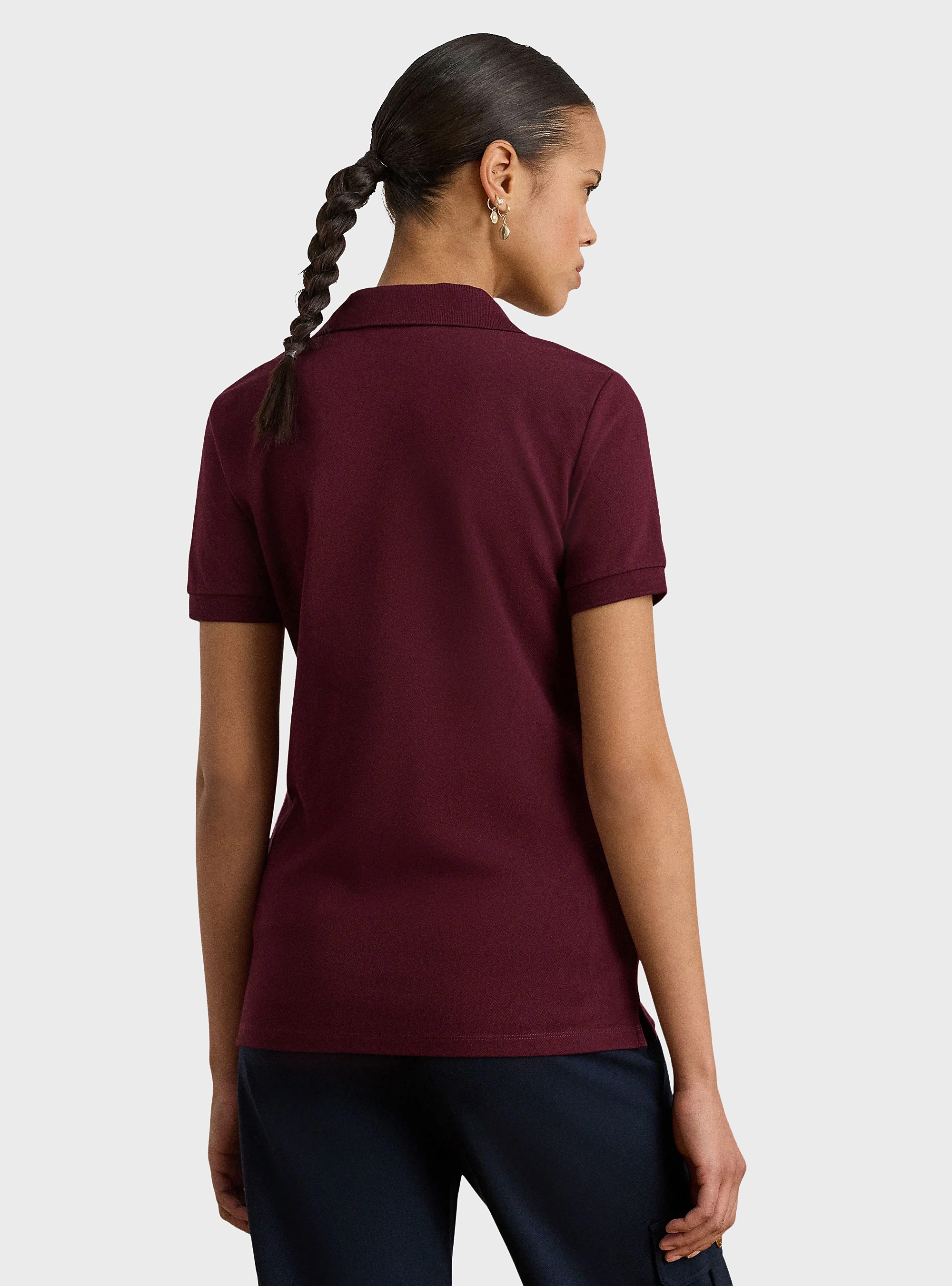 LAUREN Ralph Lauren Piqué Polo Shirt - Bordeaux