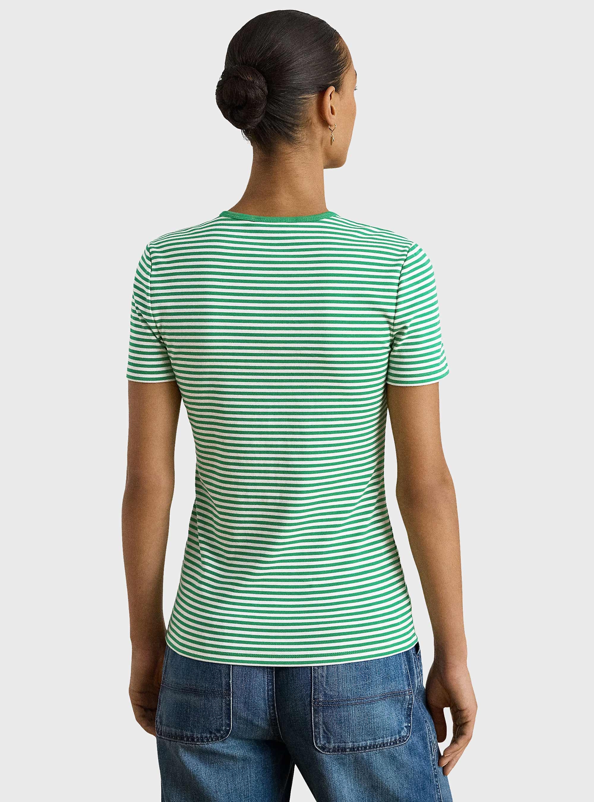LAUREN Ralph Lauren Alli Rib T-Shirt - Green