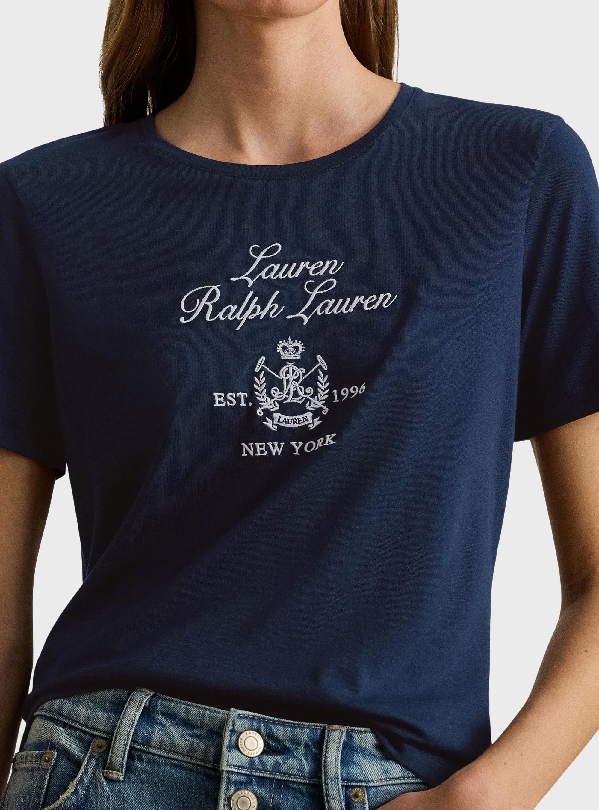 LAUREN Ralph Lauren Katlin Modal T-Shirt - Navy