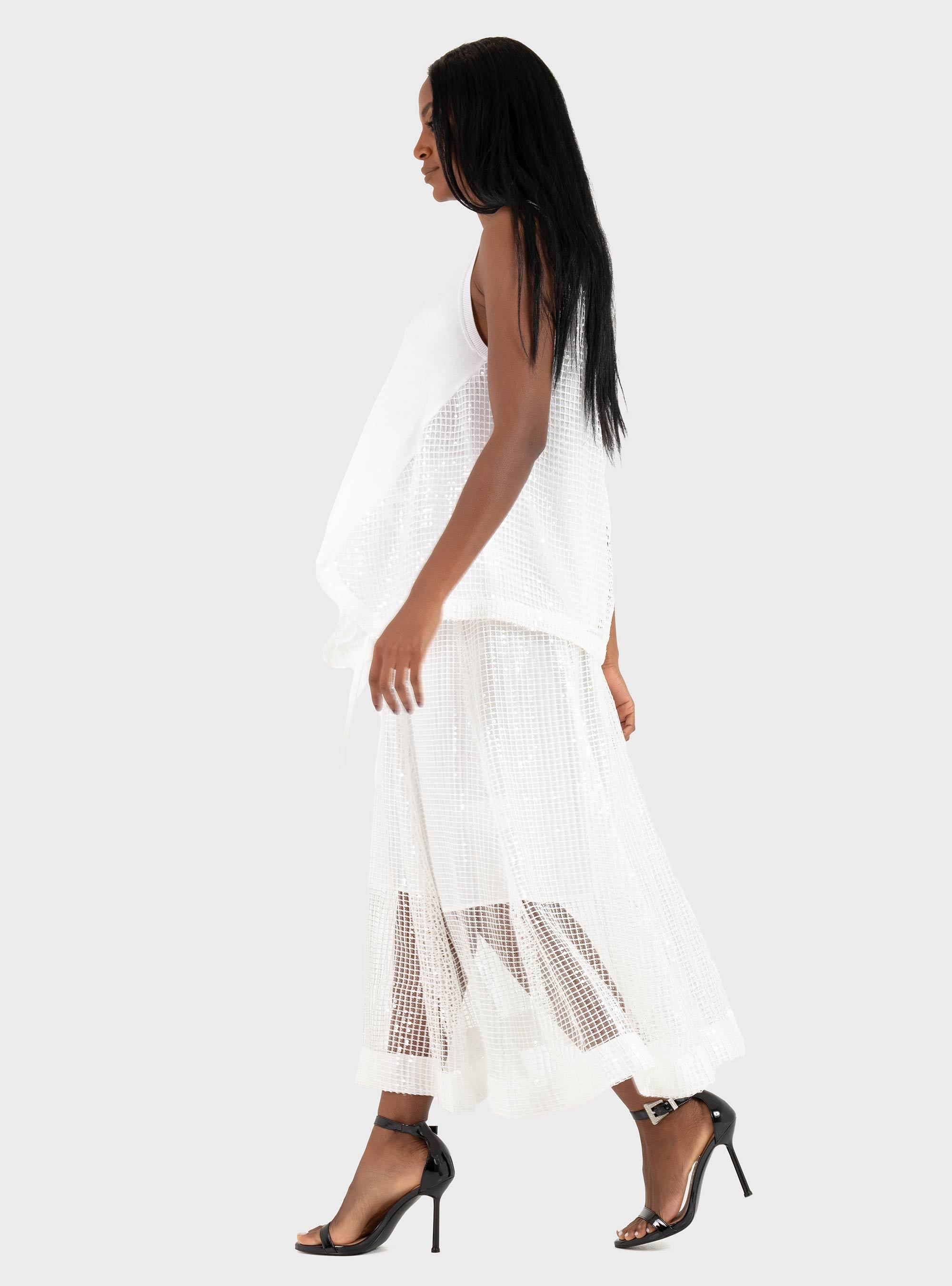 Mei Mei J Sleeveless Top - Off White