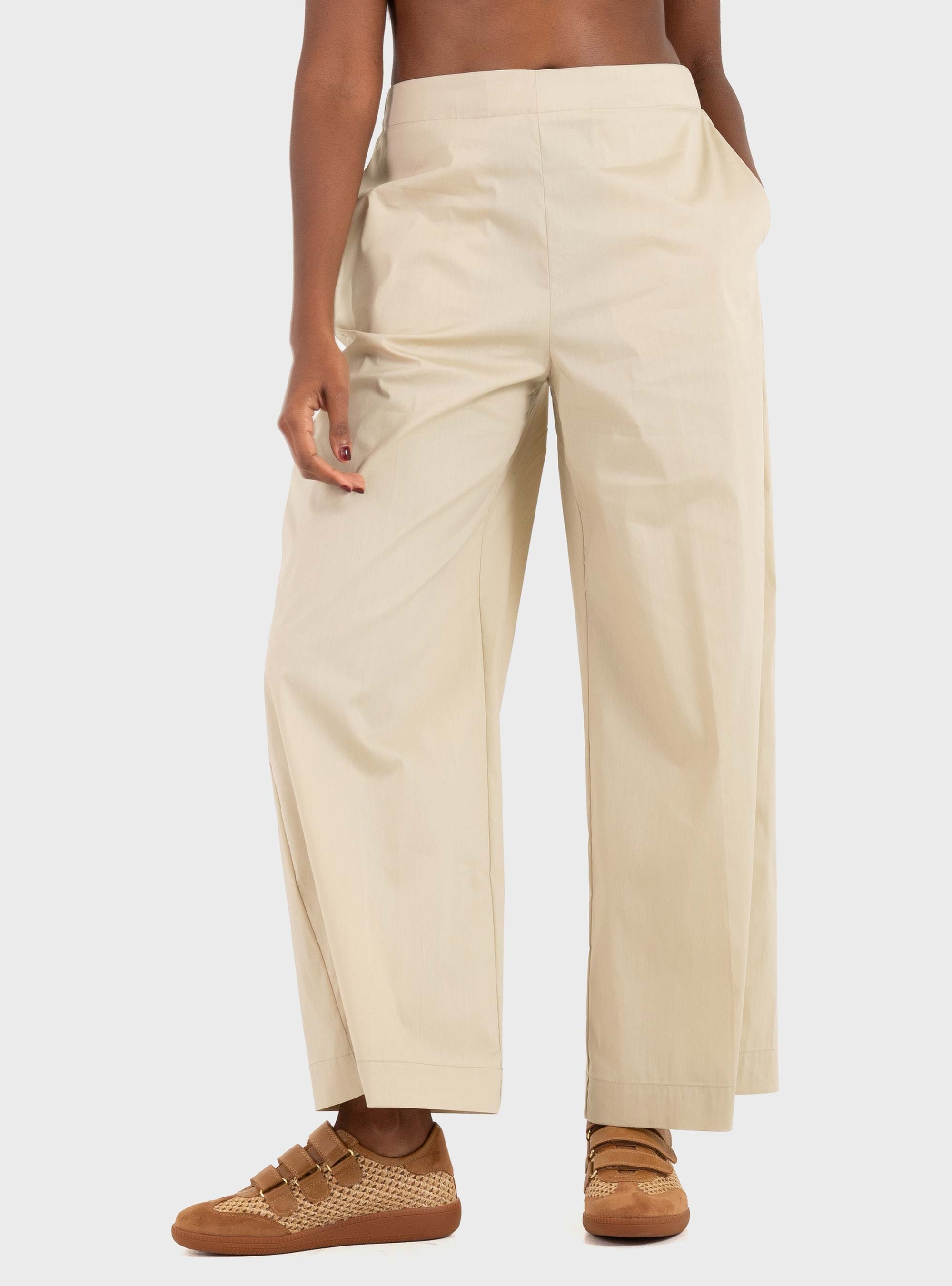 Mei Mei J Loose Pants - Beige
