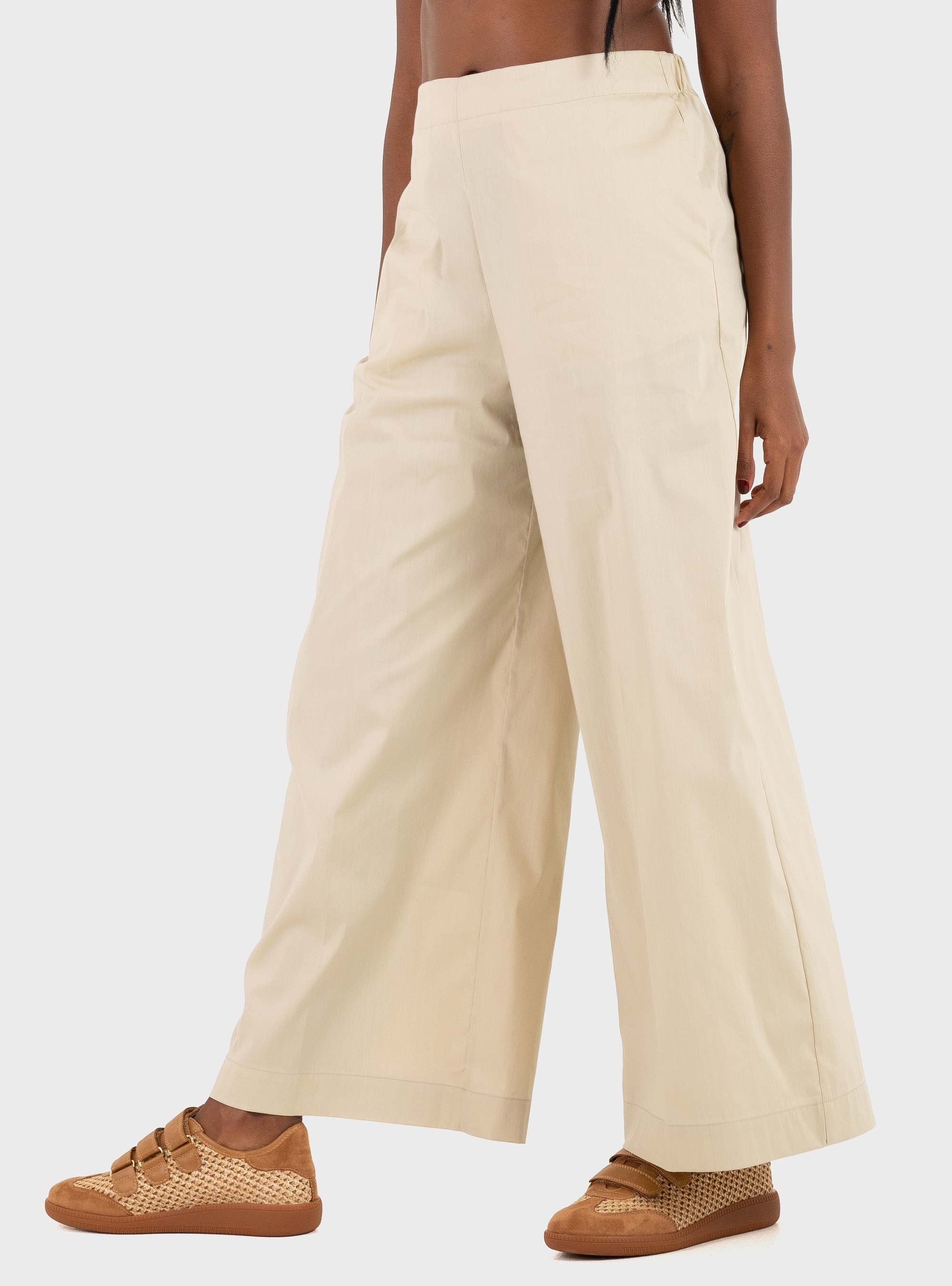Mei Mei J Loose Pants - Beige