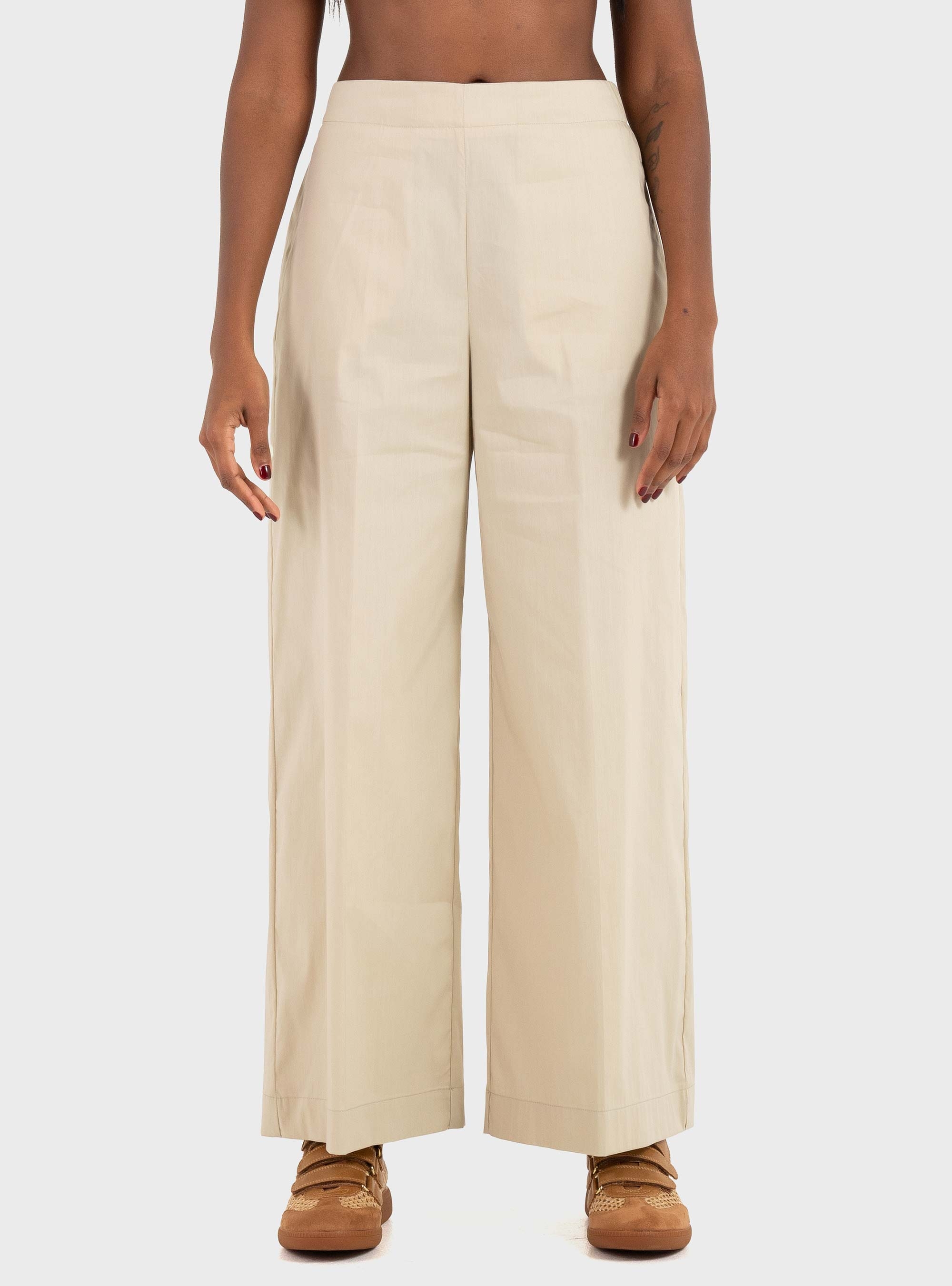 Mei Mei J Loose Pants - Beige