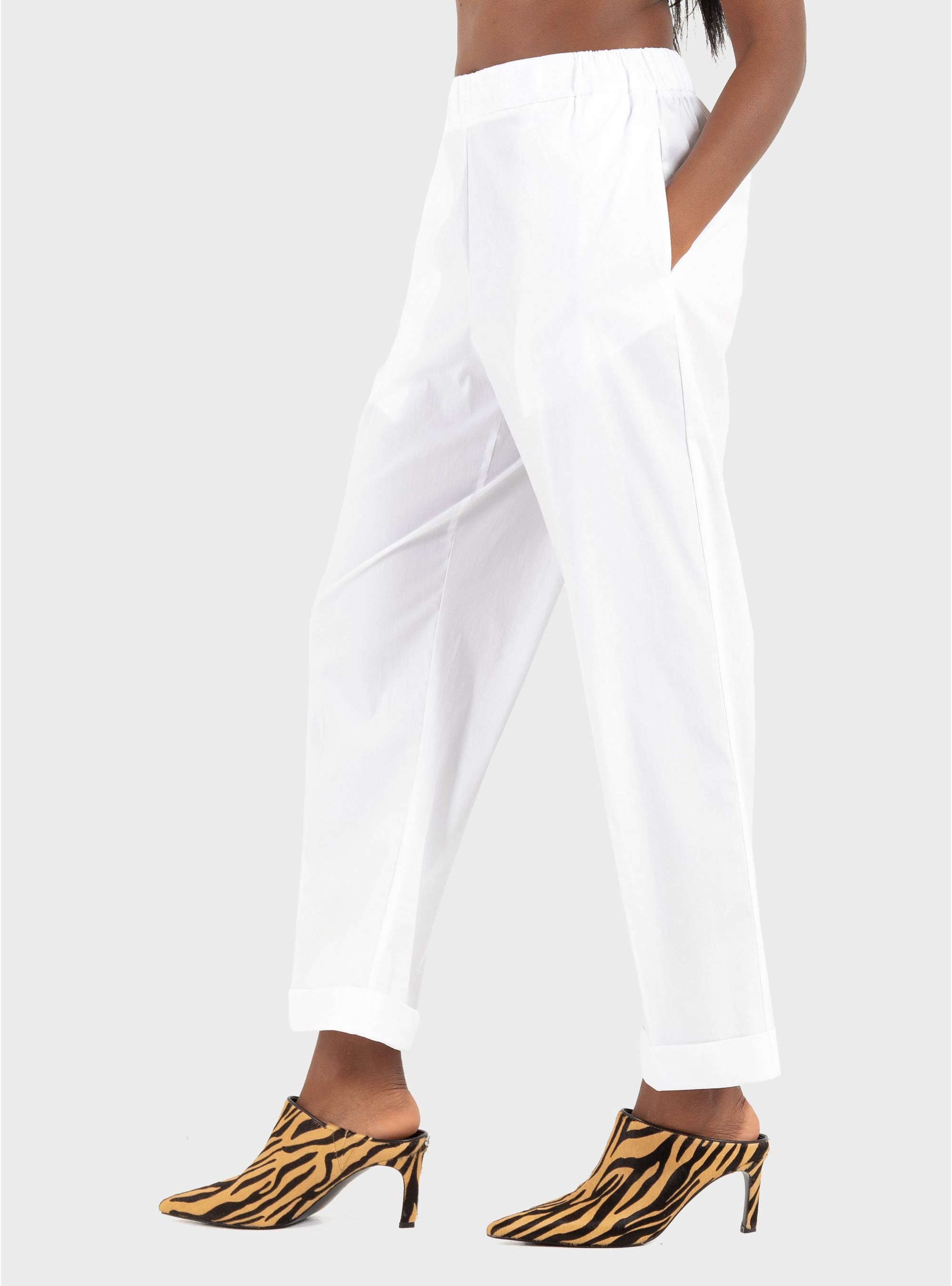 Mei Mei J Loose Pants - White