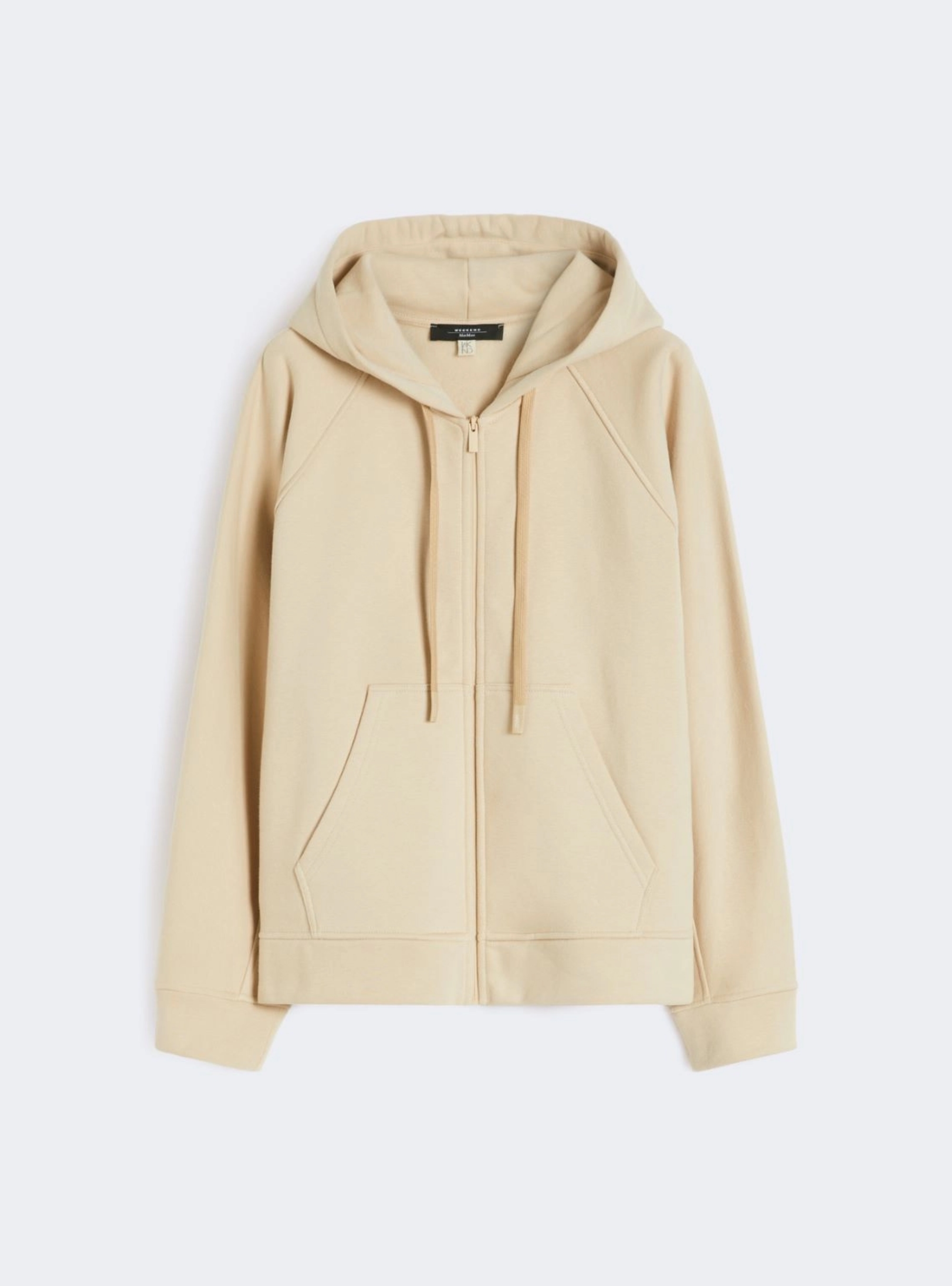 Weekend Max Mara Cotton zip-up sweatshirt - Sand