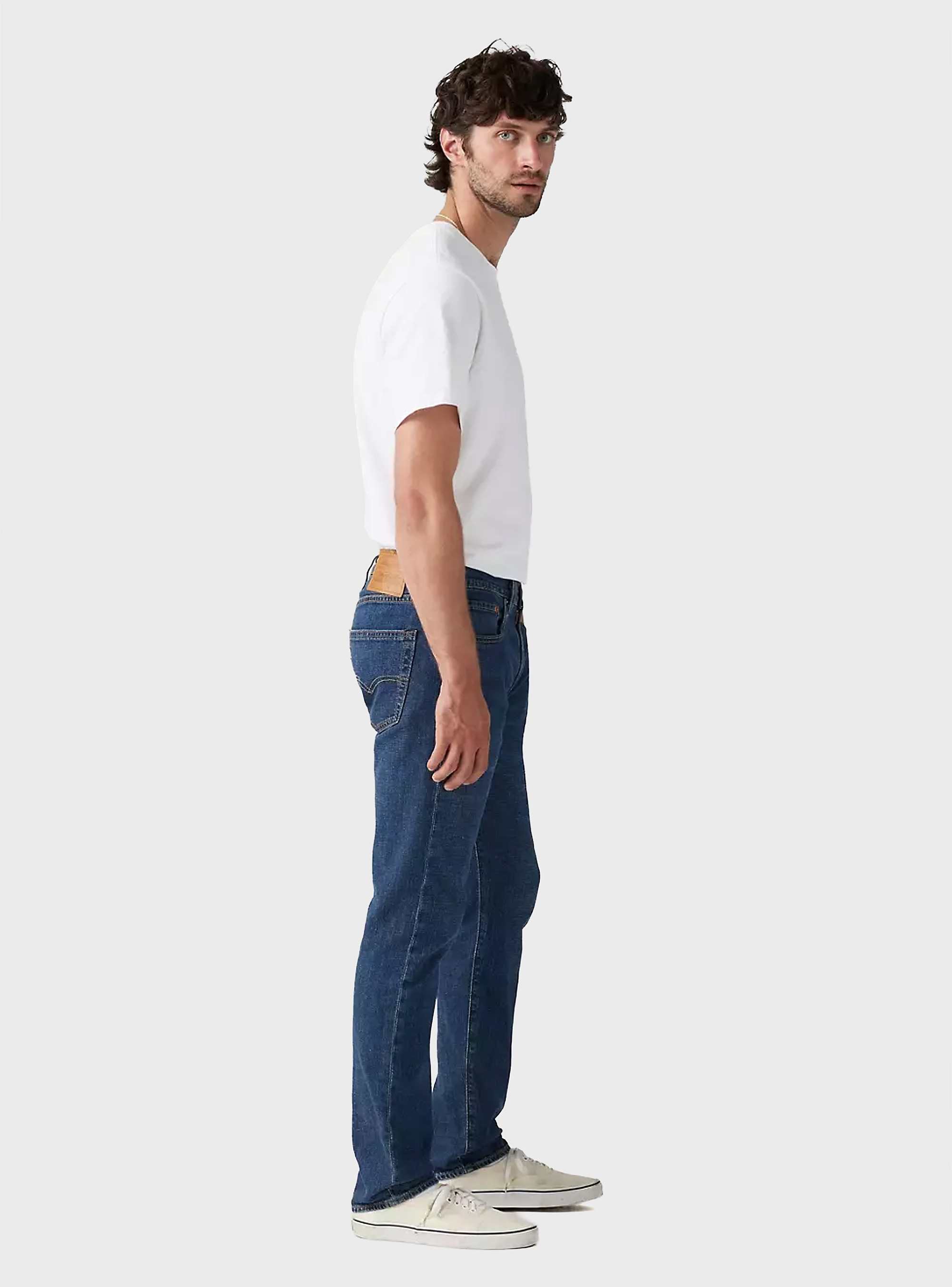 Levi's 502™ Taper Lightweight Linen Denim Jeans - Dark Aged Denim