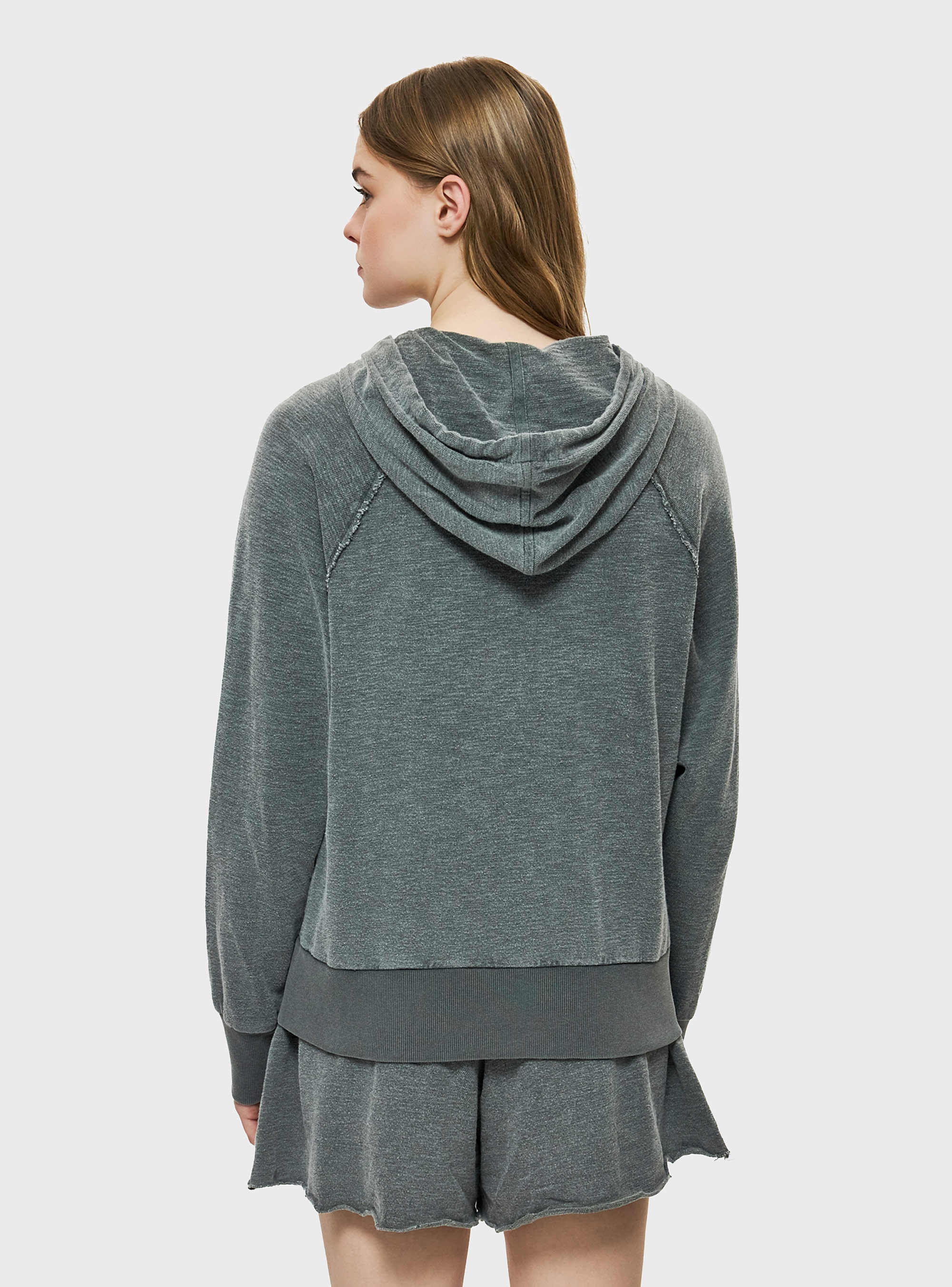Dirty Laundry Regular Raglan Fullzip - Grey