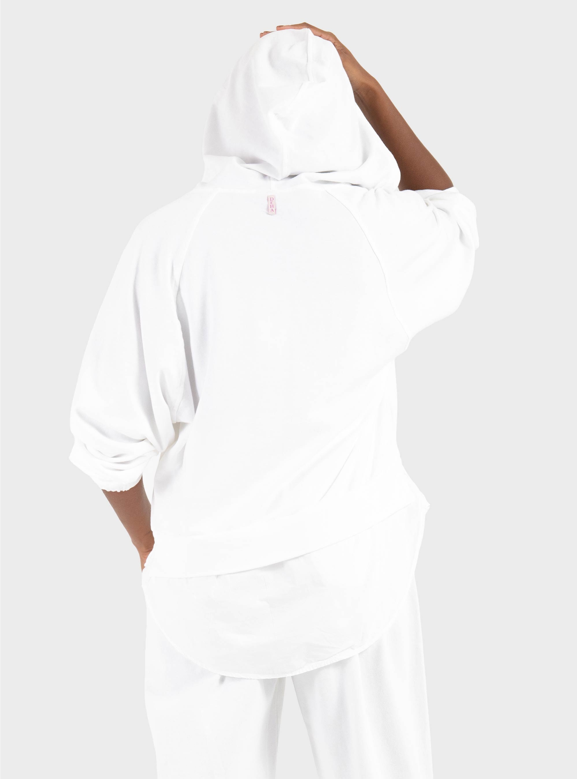 Deha Parachute Trim Hoodie - White