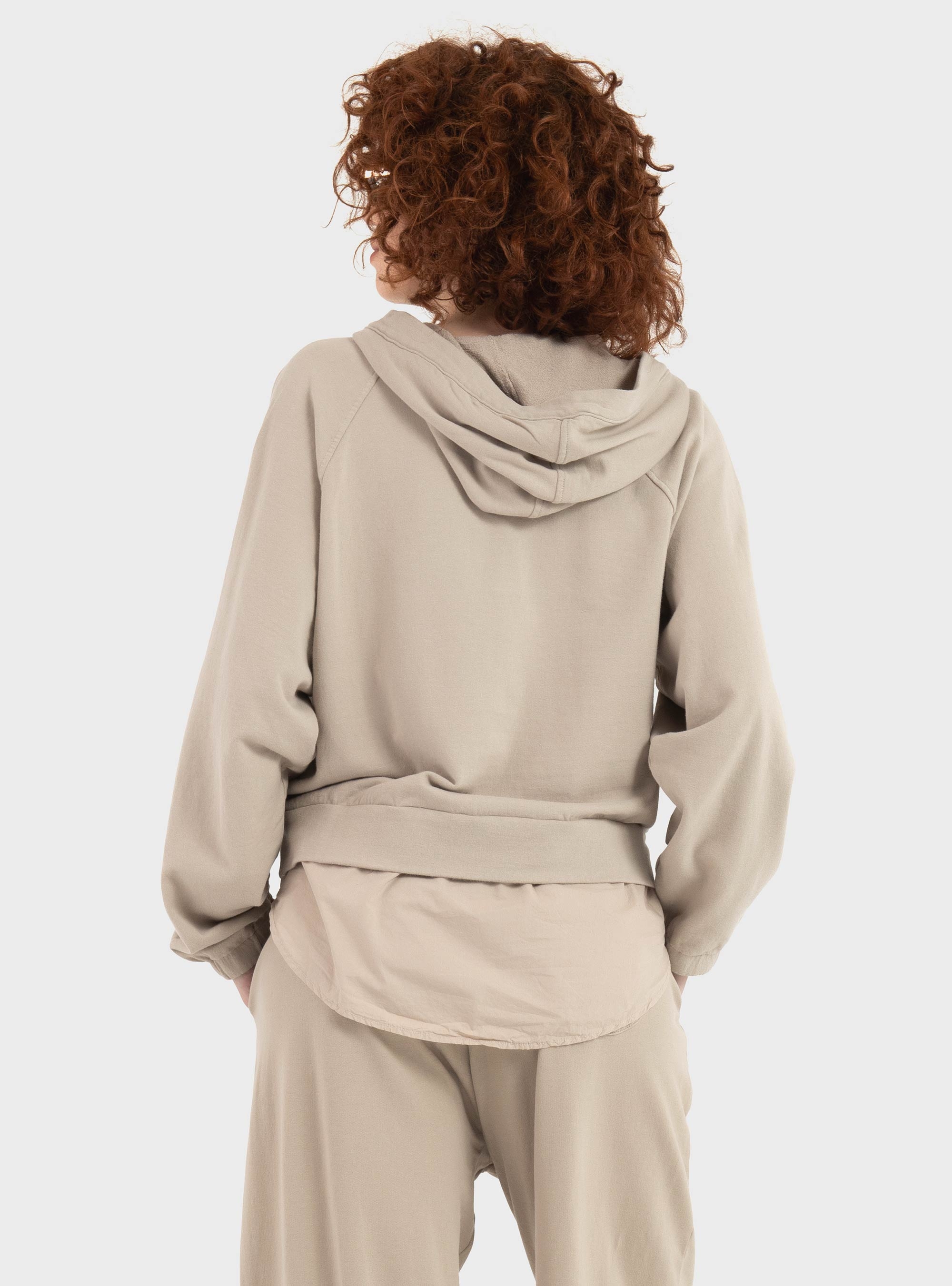 Deha Parachute Trim Hoodie - Beige