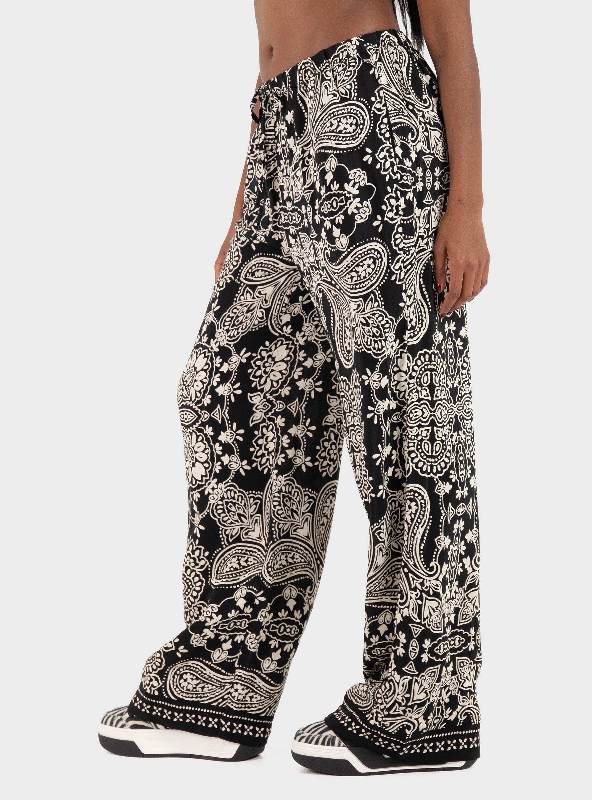Only Emza Aja Pull Up Pants - Black