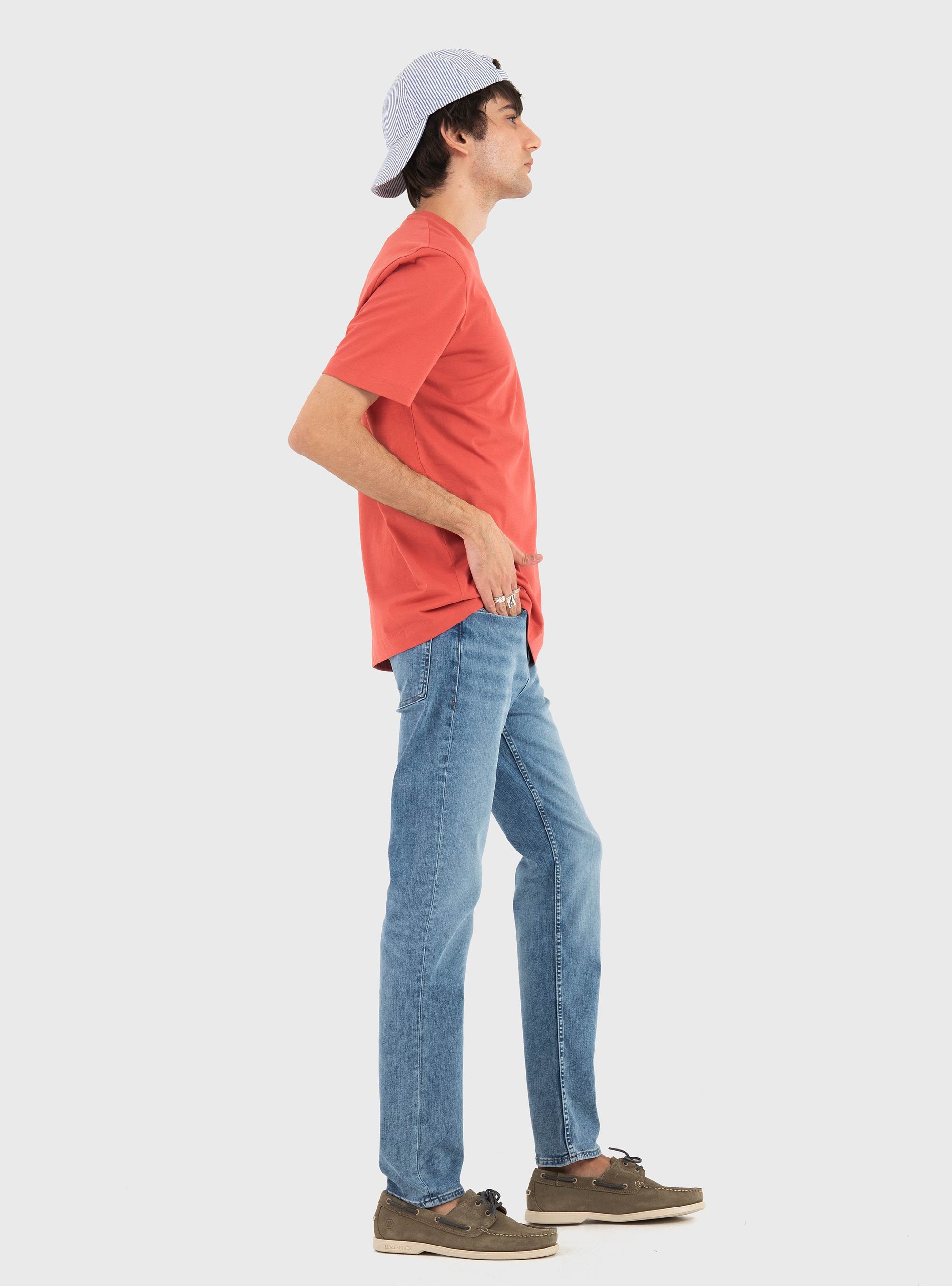 BOSS Cotton-Jersey T-Shirt With Logo Detail  Thompson 01 - Pale Red