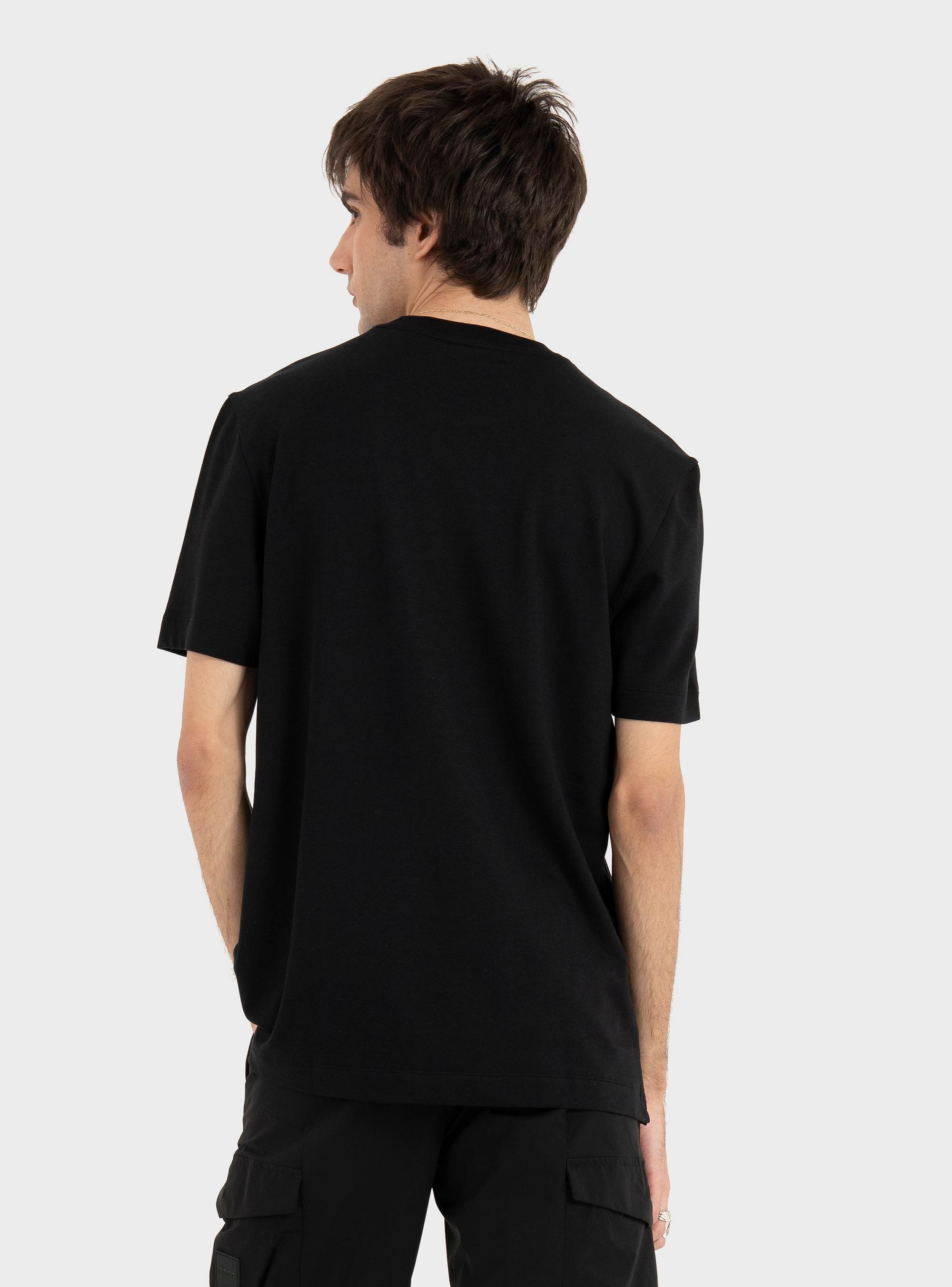 BOSS Regular-Fit T-Shirt In Soft Piqué  H-Thompson 205 - Black