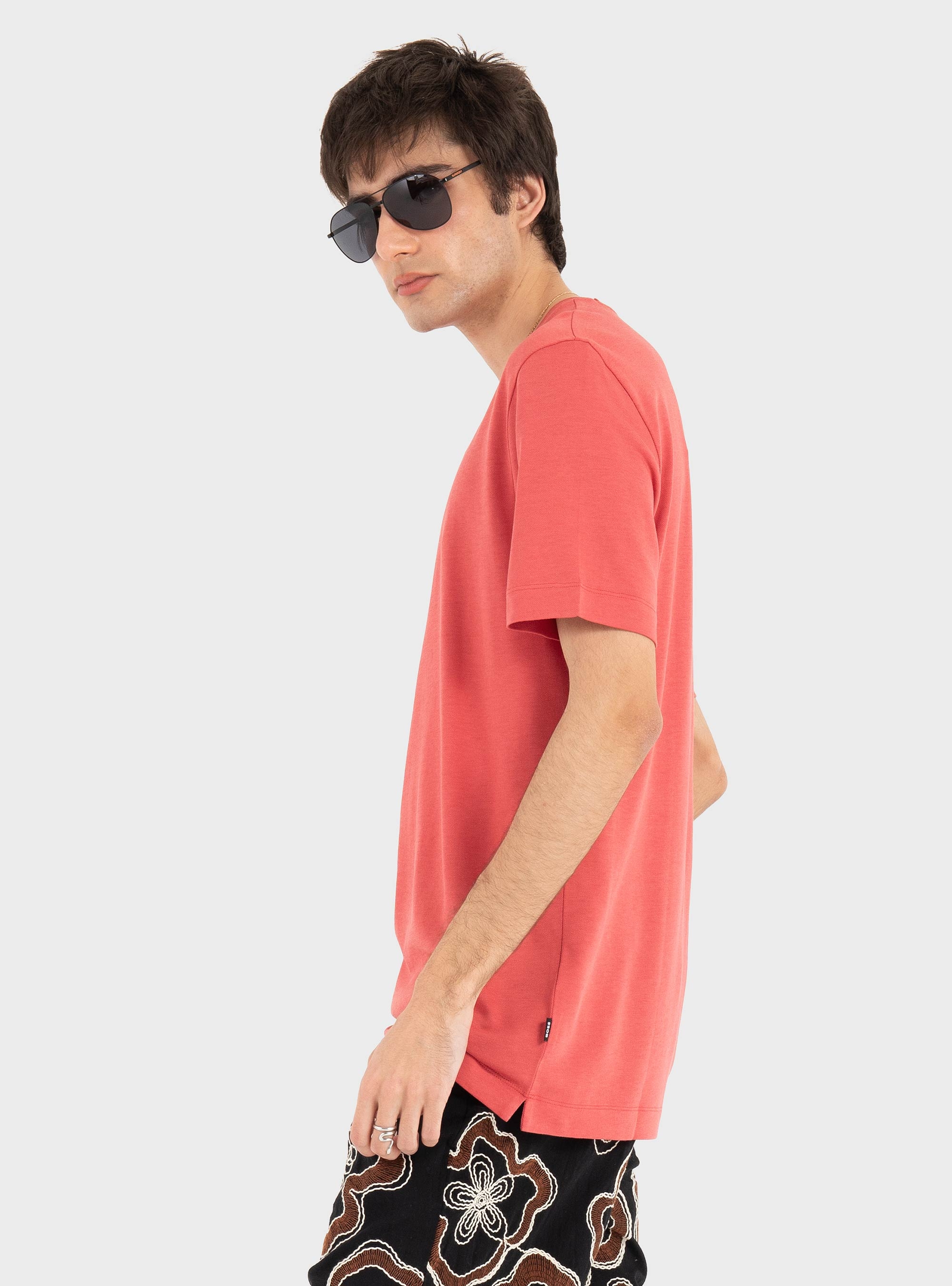 BOSS Regular-Fit T-Shirt In Soft Piqué  H-Thompson 205 - Pale Red