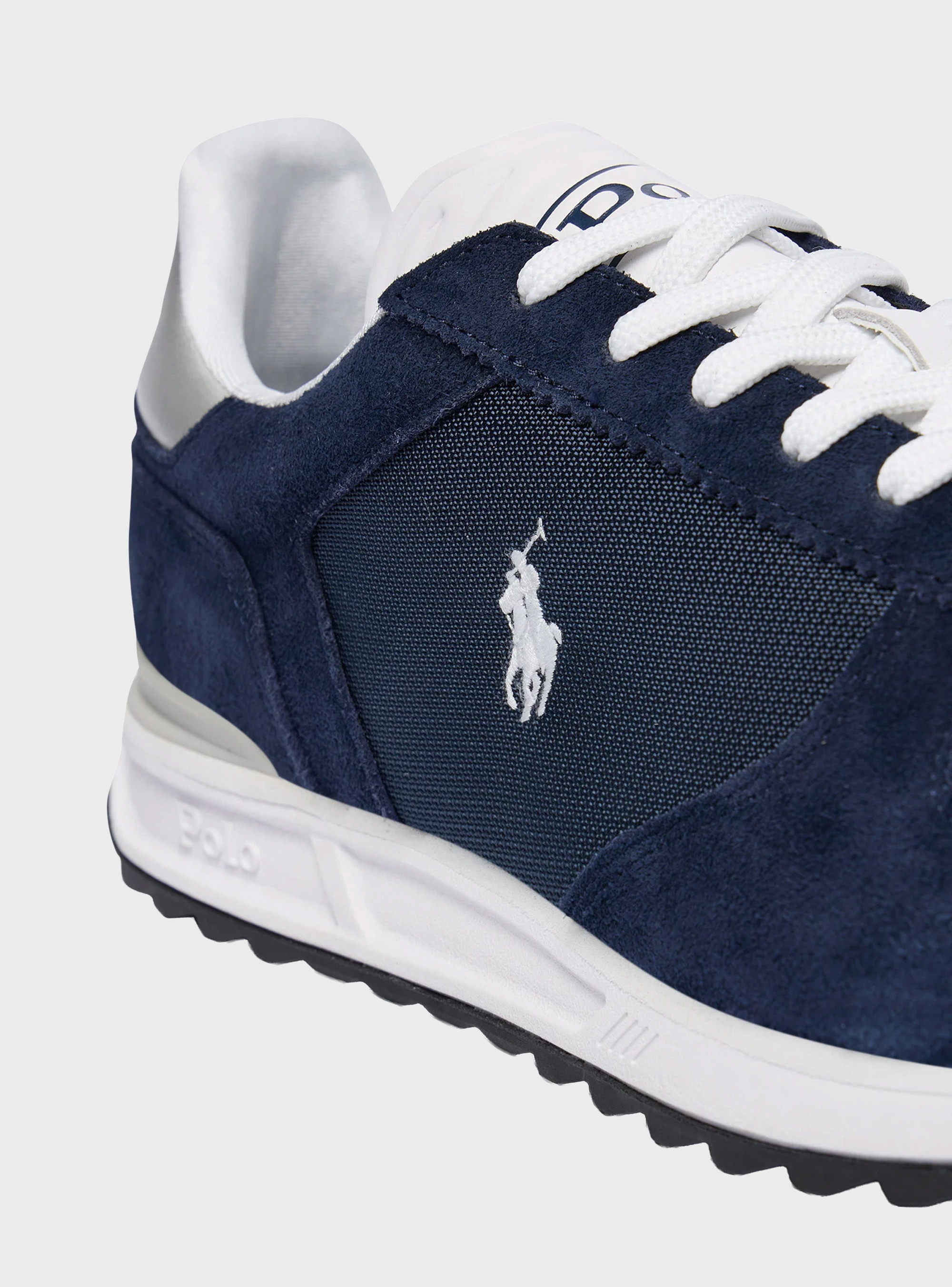 Polo Ralph Lauren Varick Suede & Oxford Trainers - Navy