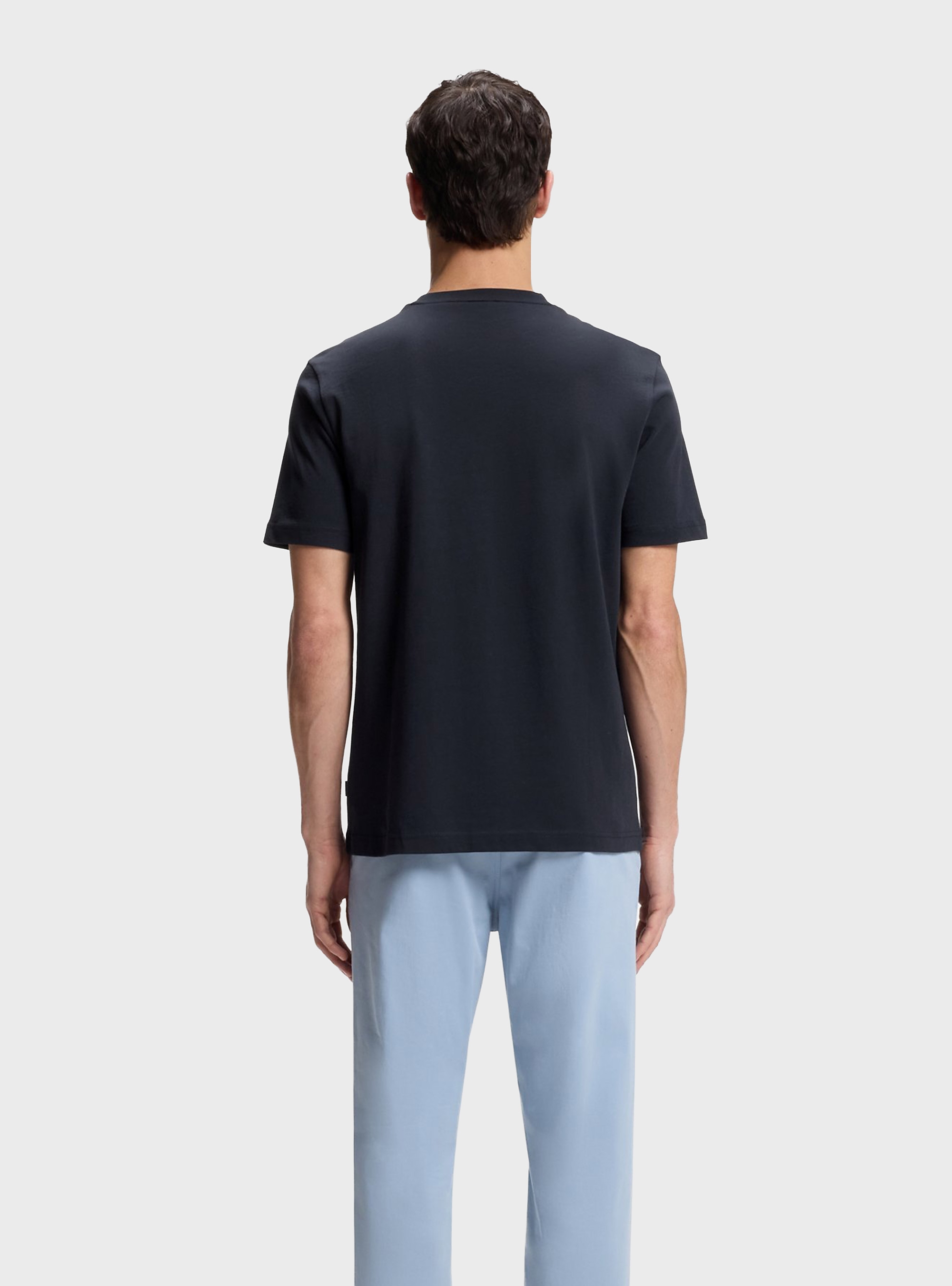 BOSS Cotton-Jersey T-Shirt With Printed Artwork Te_Creature - Dark Blue