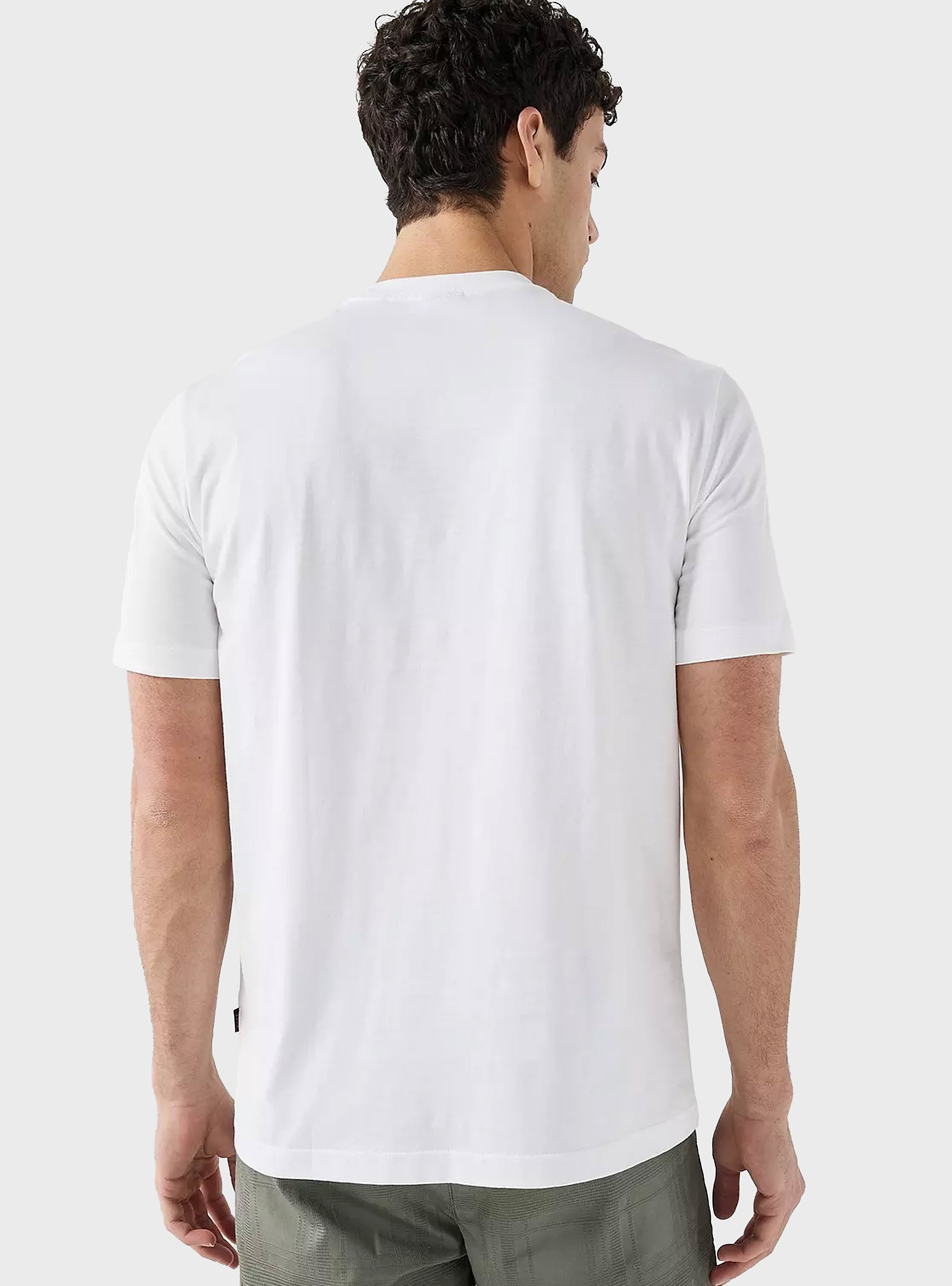 BOSS Cotton-Jersey T-Shirt With Logo Artwork    Te_Bass - White