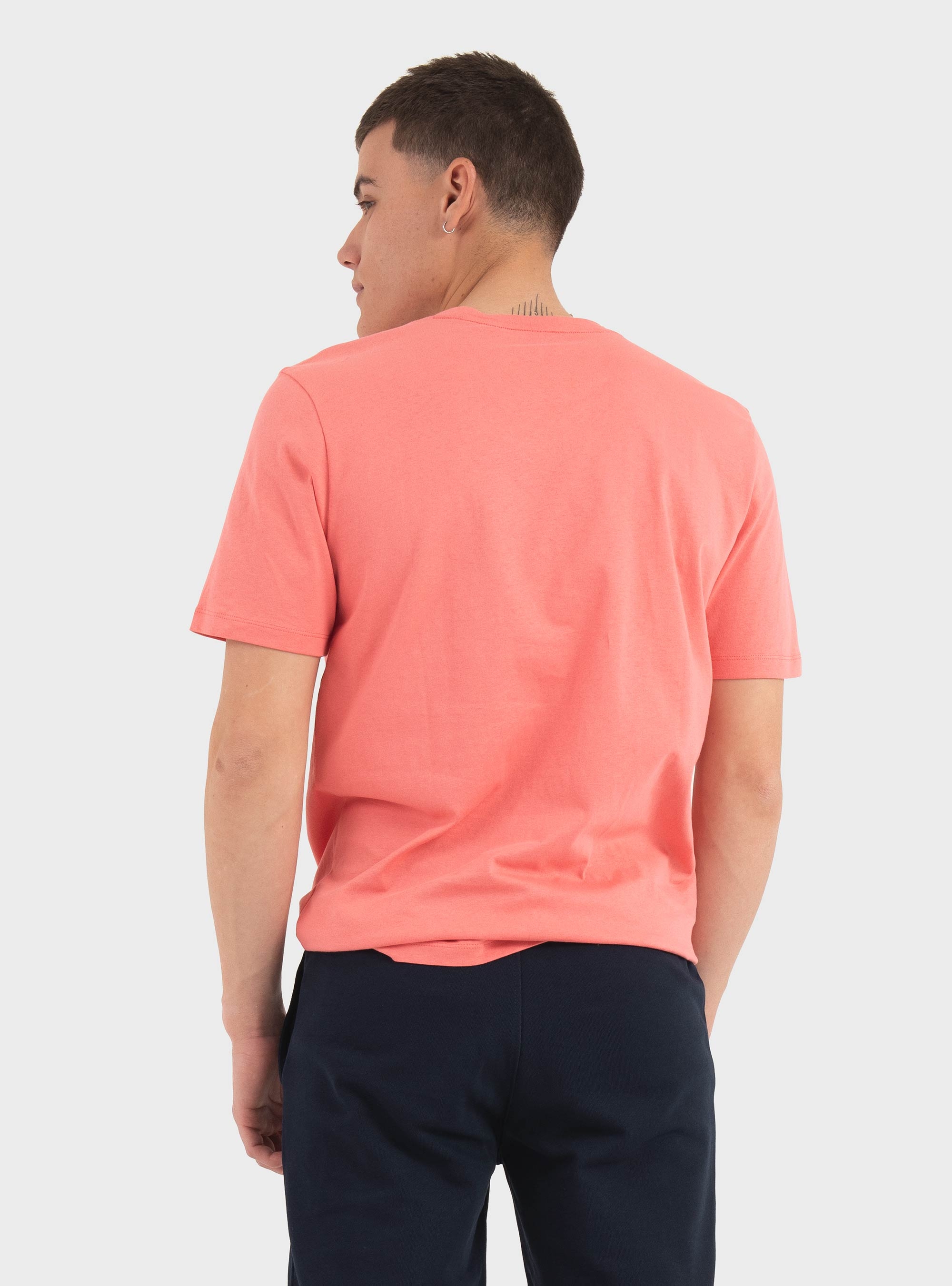 BOSS Cotton-Jersey T-Shirt With Logo Patch Tales - Pale Red