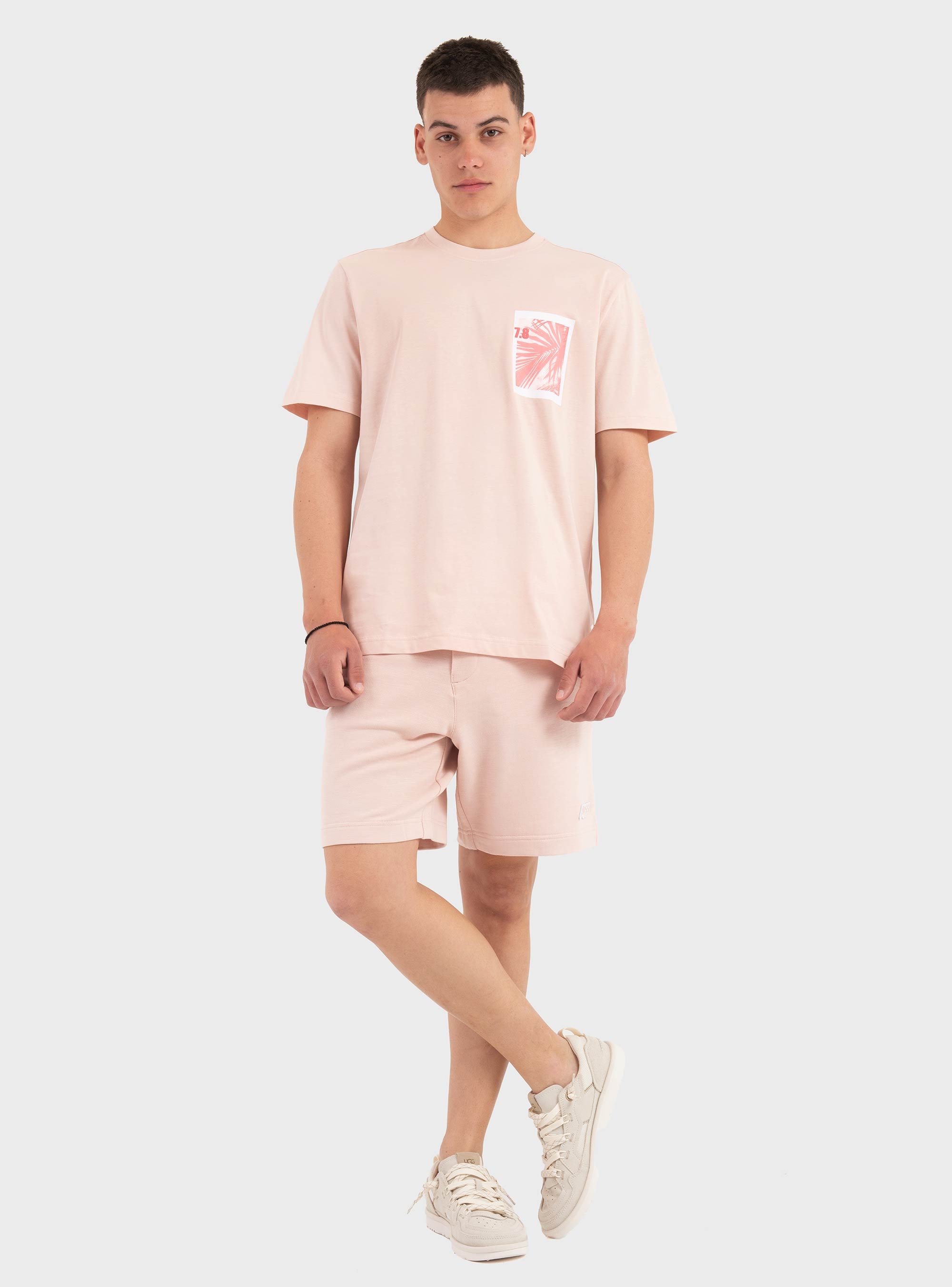 BOSS Cotton-Jersey T-Shirt With Graphic Print  Te_Board - Pink