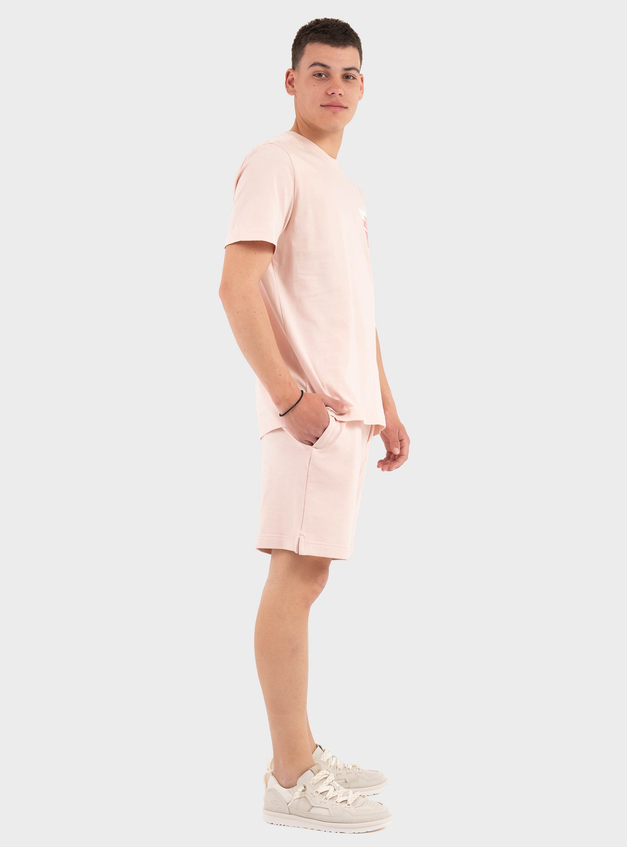 BOSS Cotton-Jersey T-Shirt With Graphic Print  Te_Board - Pink