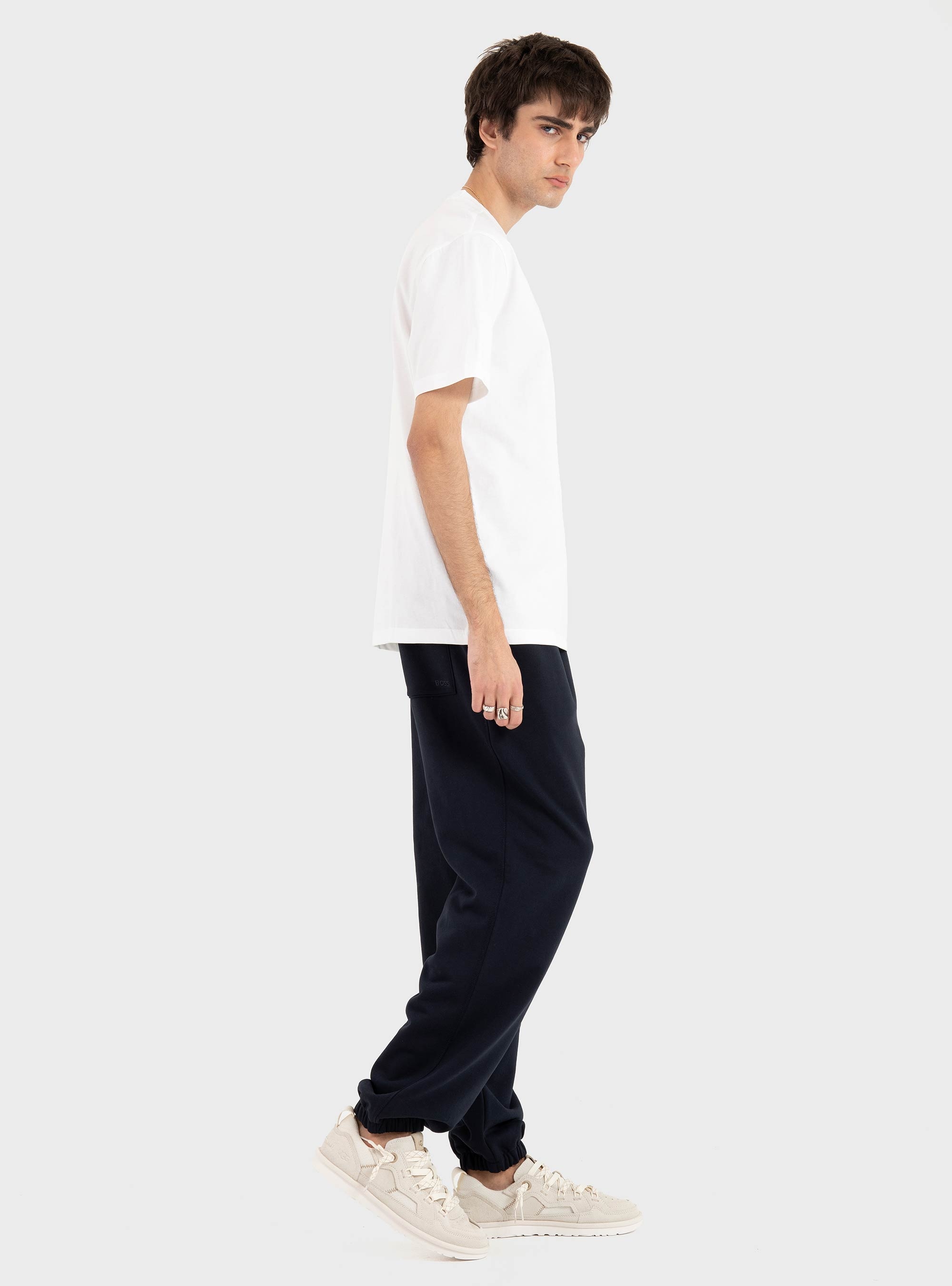 BOSS Cotton-Jersey T-Shirt With Golf-Inspired Logo  TS_Terrace Logo - White