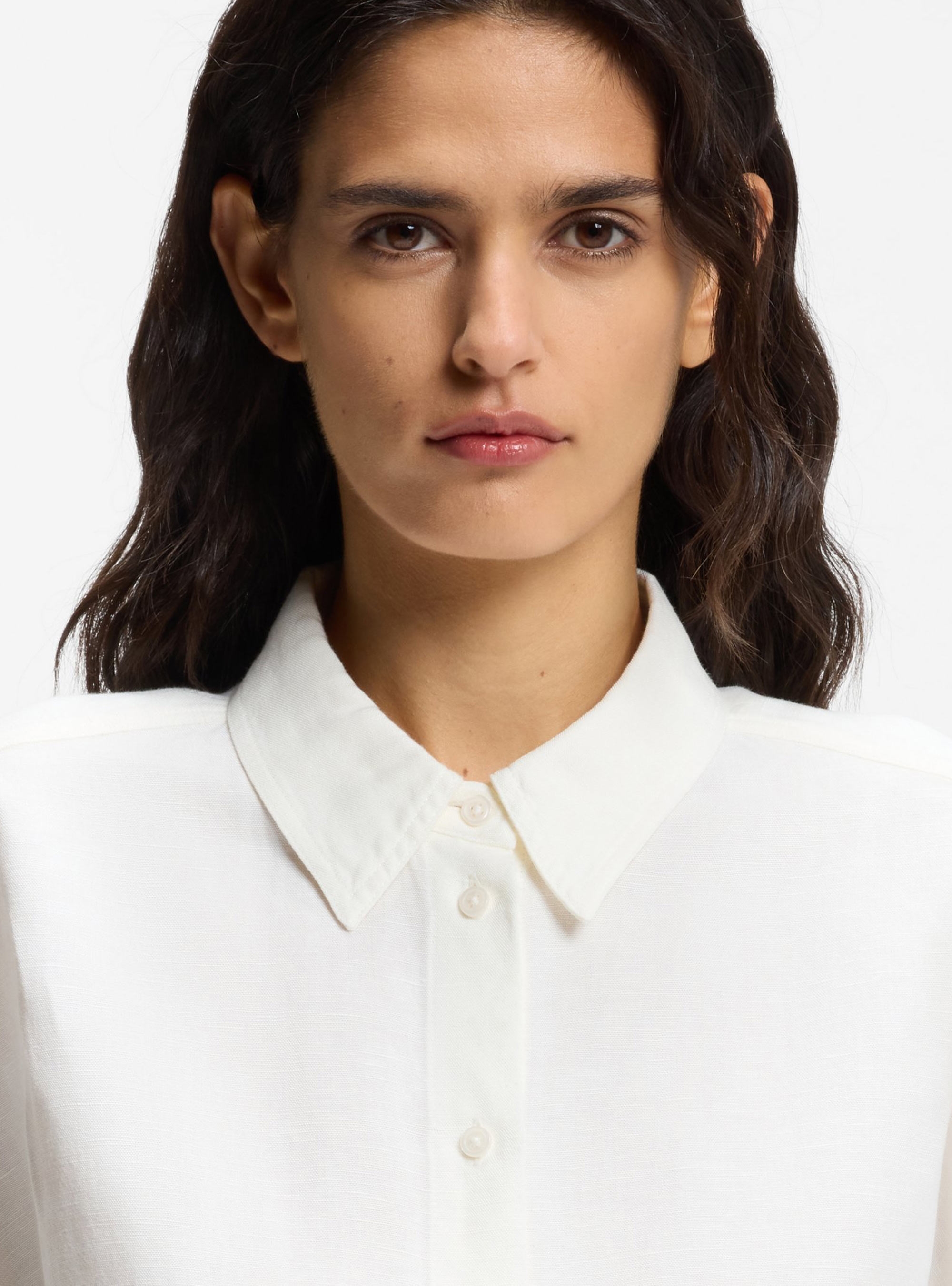 BOSS Regular-Fit Shirt With Rolled Cuffs  C_Bisenas - Off White