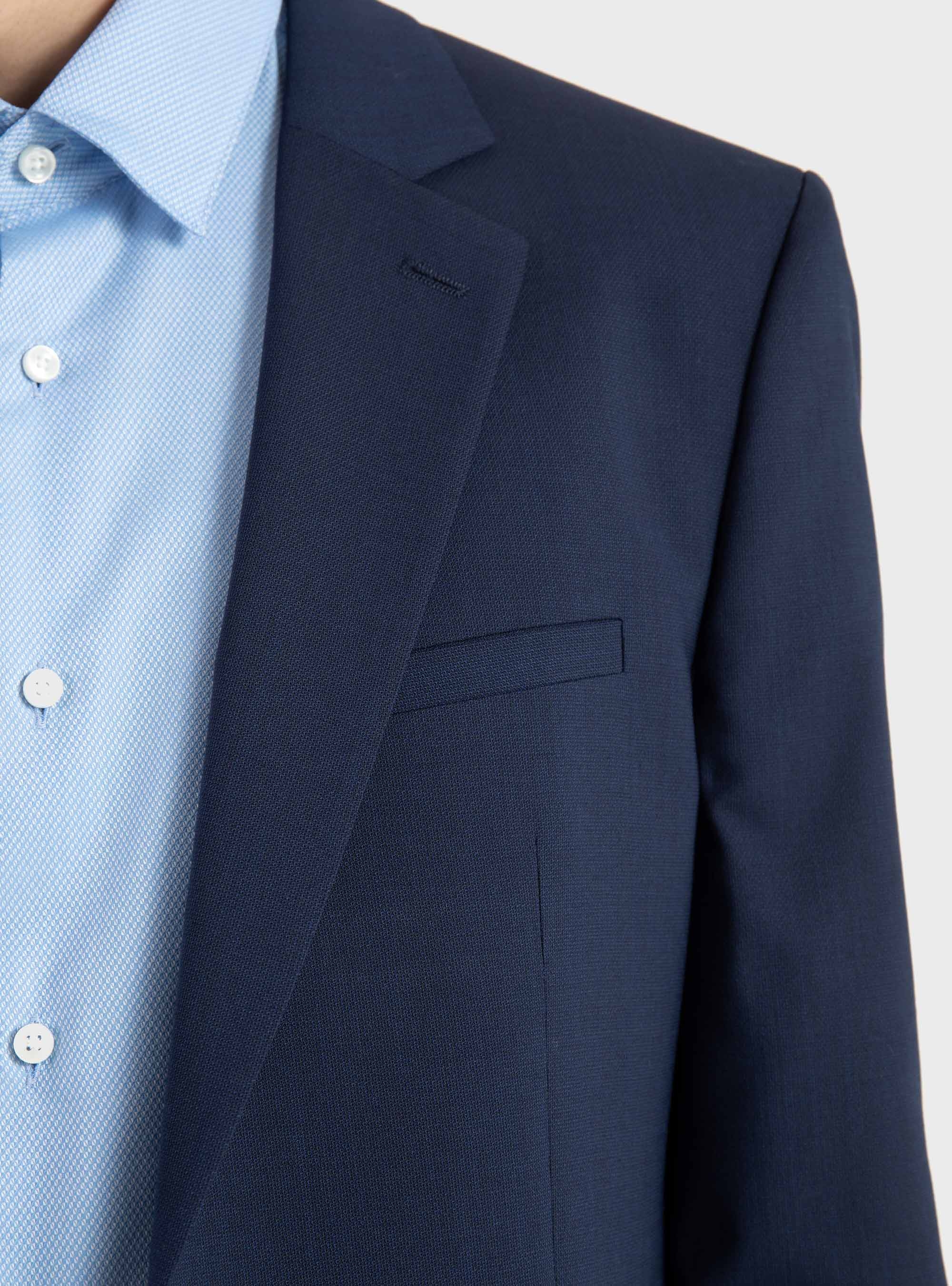 HUGO Extra-Slim-Fit Blazer In A Wool Blend  Arti253X - Dark Blue