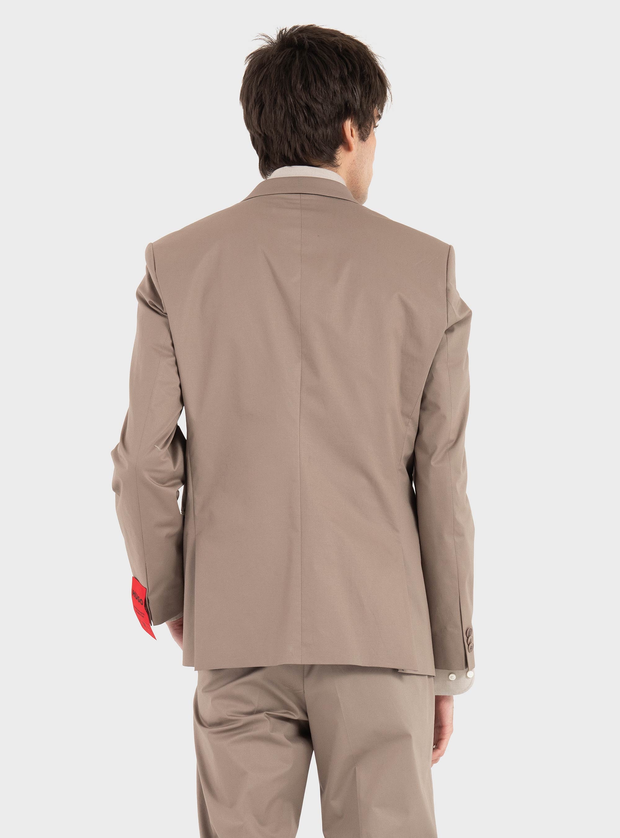 HUGO Extra-Slim-Fit Blazer In A Stretch Cotton Twill Arti253X - Light Brown