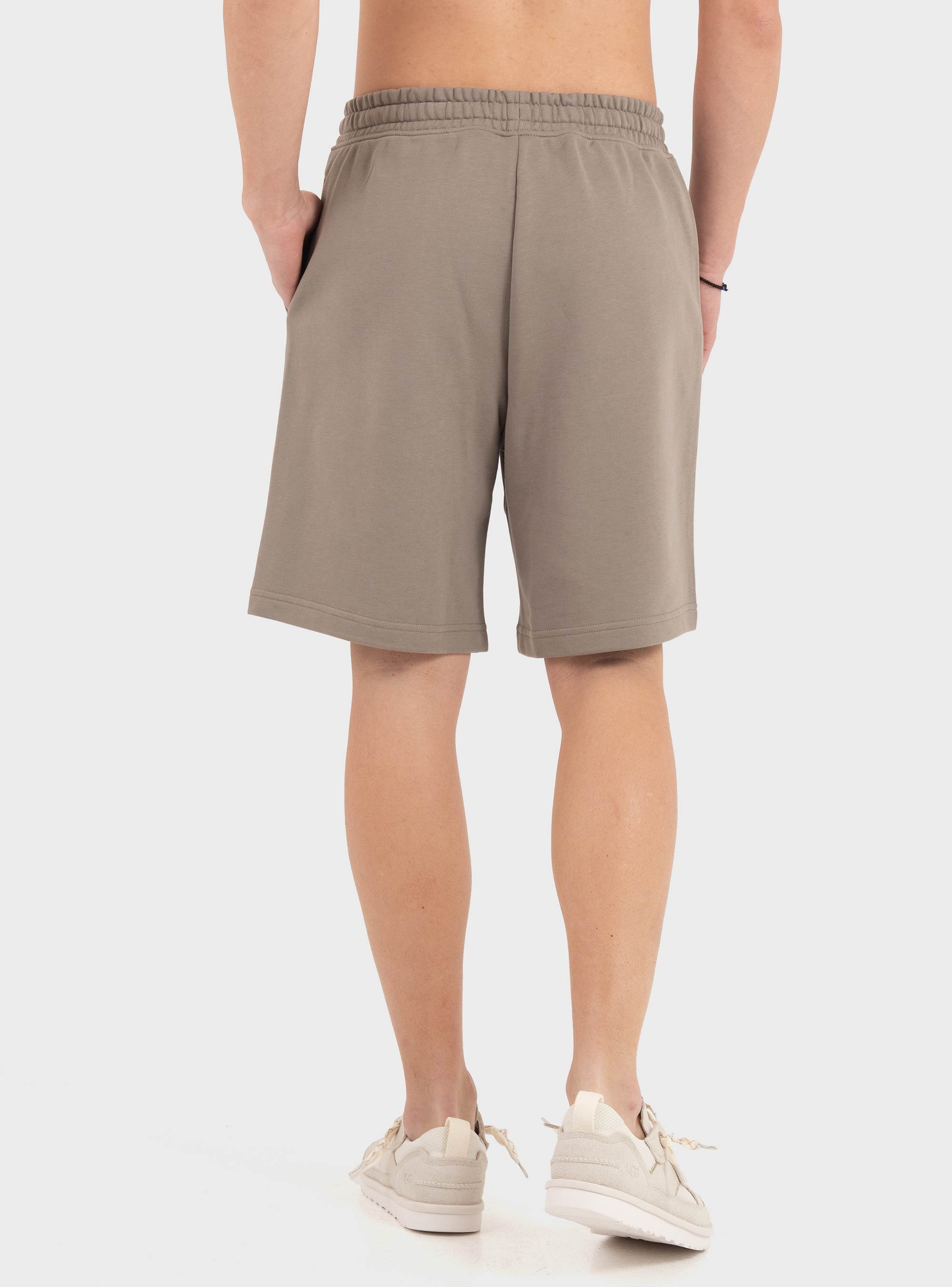 HUGO Cotton-Terry Shorts With Logo Print Dayono - Light Brown