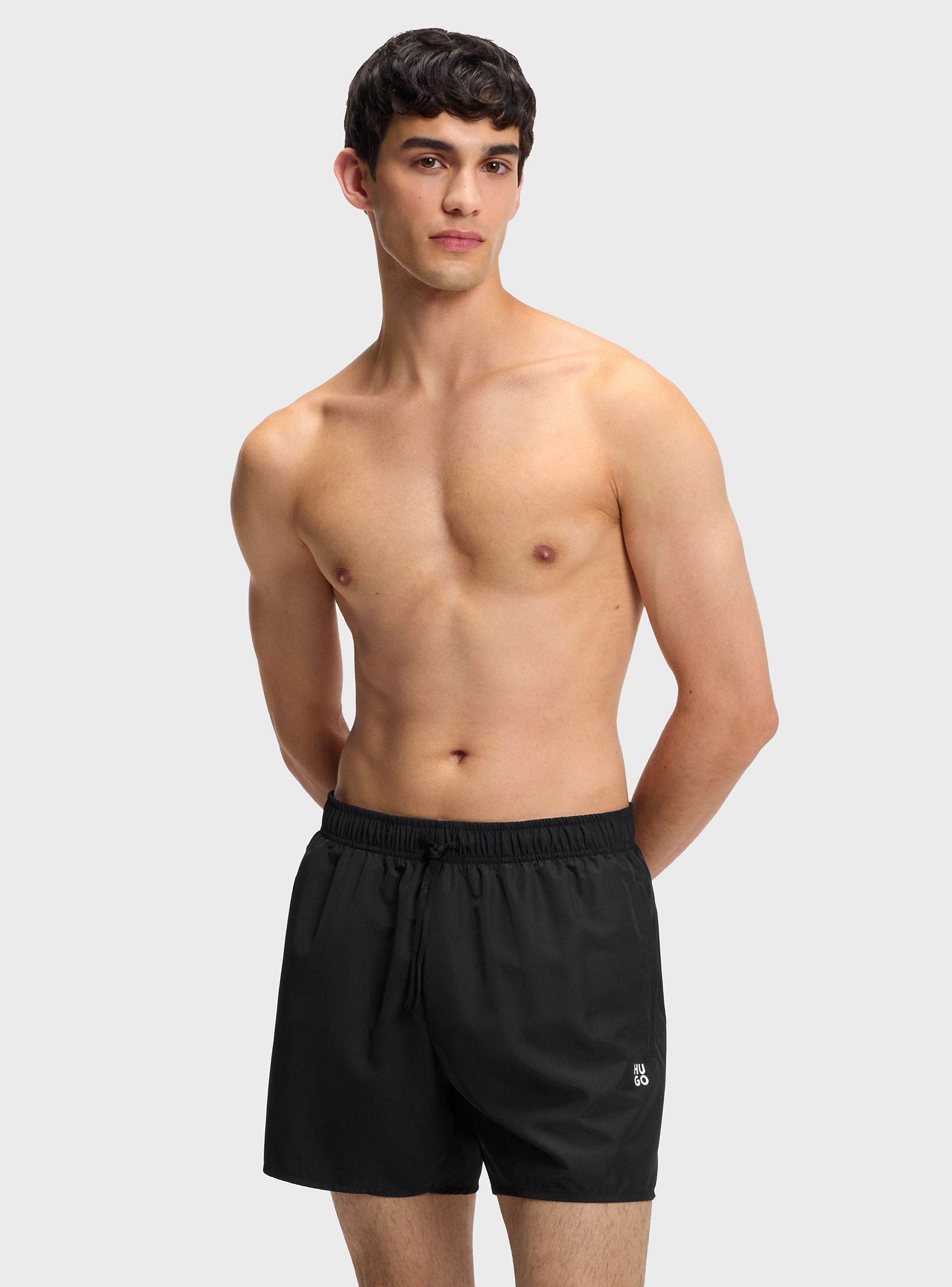 HUGO Swim Shorts, Beach Towel And Bag Set  CRUISE Y - Black