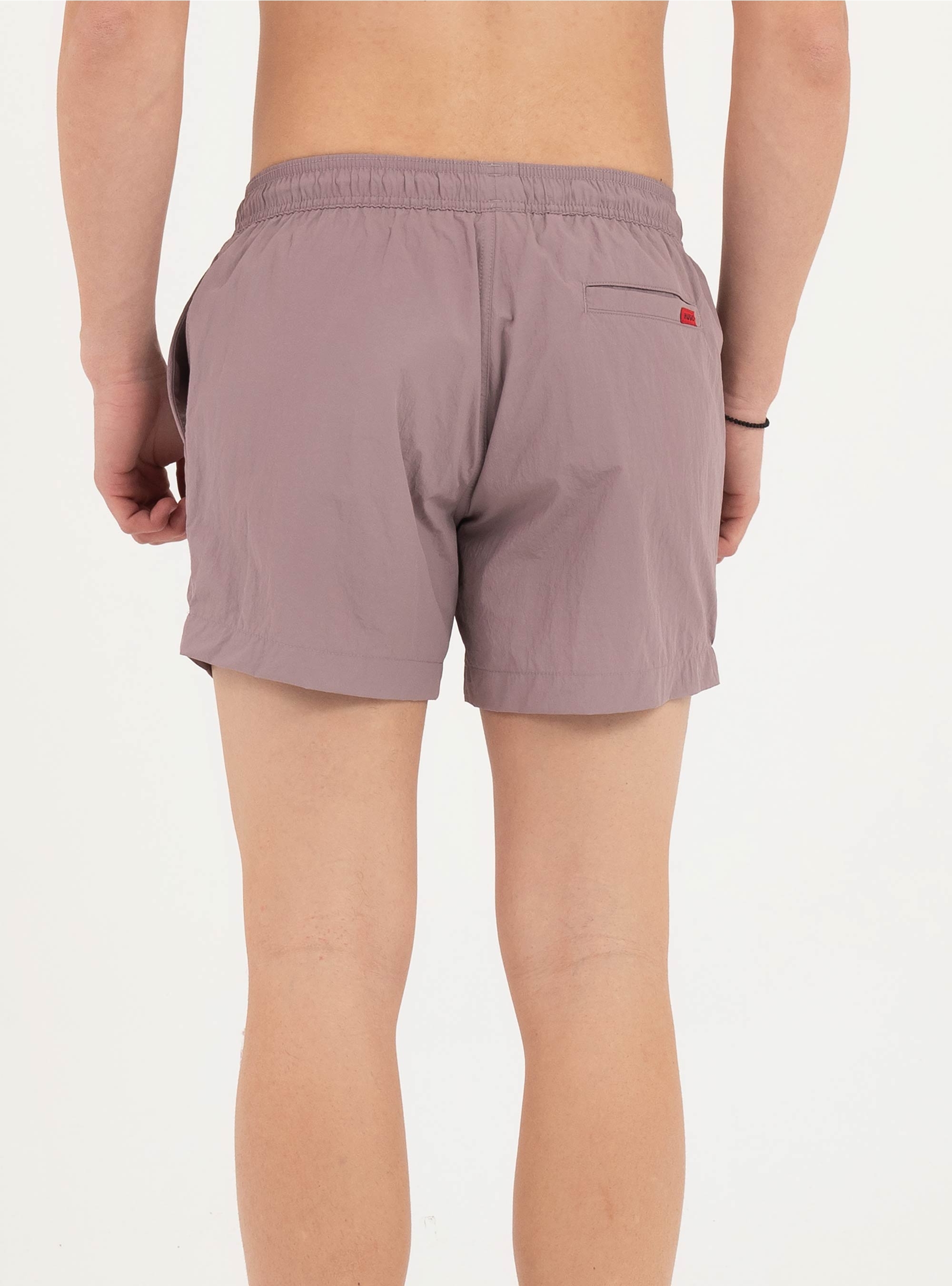 HUGO Quick-Dry Swim Shorts With Logo Label DOMINICA - Orchid