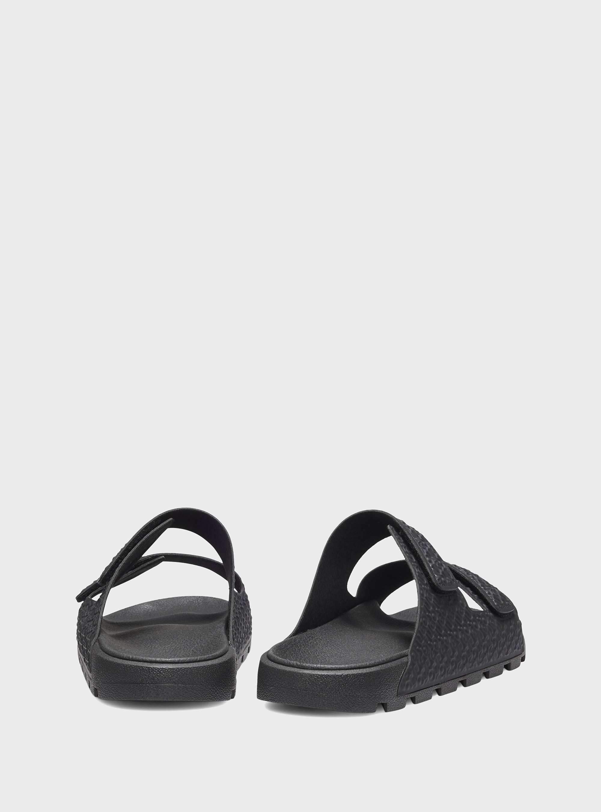 HUGO Monogram Sandals With Riptape Straps Evander_sand_aoem - Black