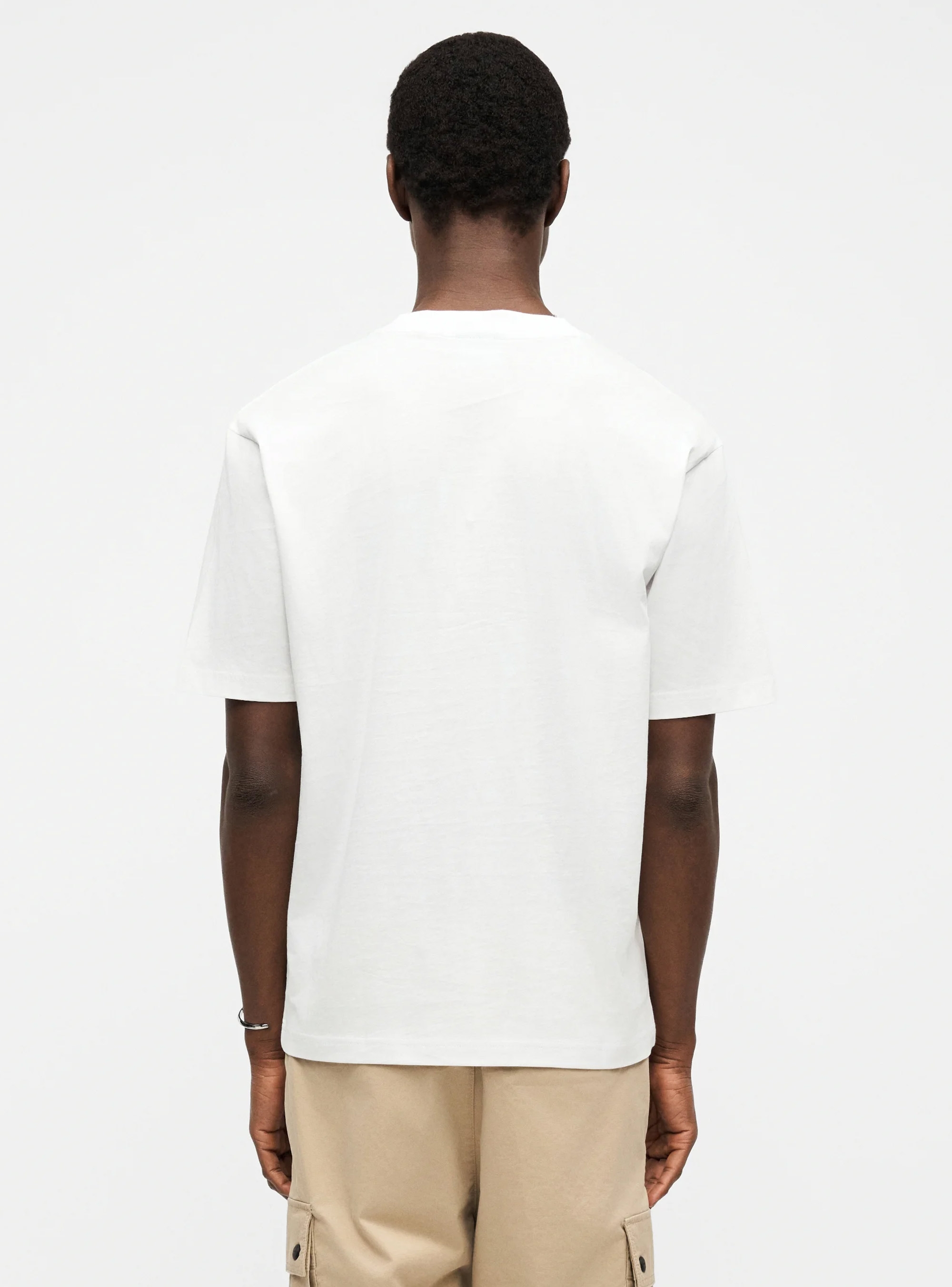 HUGO Cotton-Jersey T-Shirt With Ice-Lolly Artwork Noglasy - White