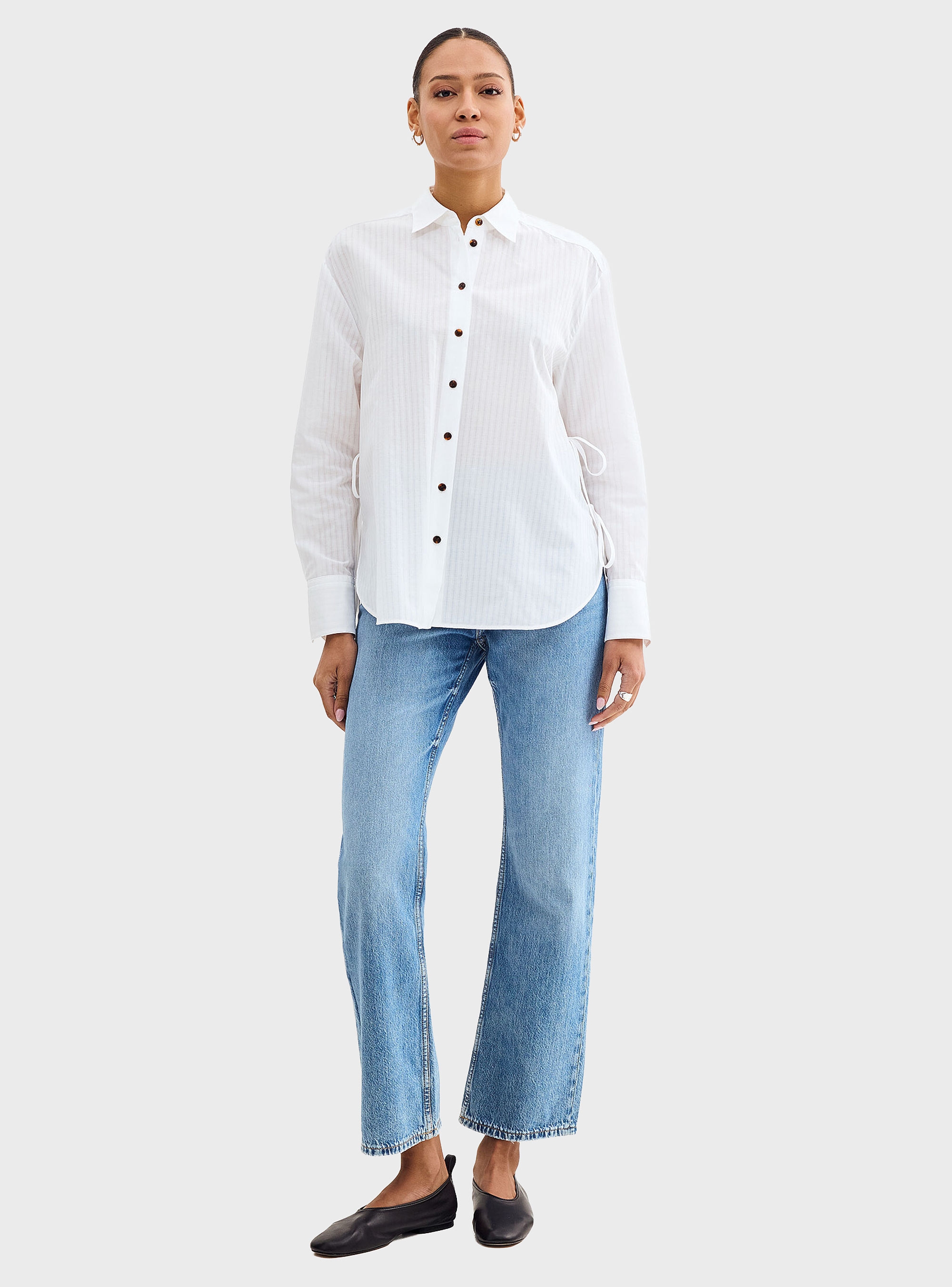 HUGO Relaxed-Fit Shirt Erigeron - White