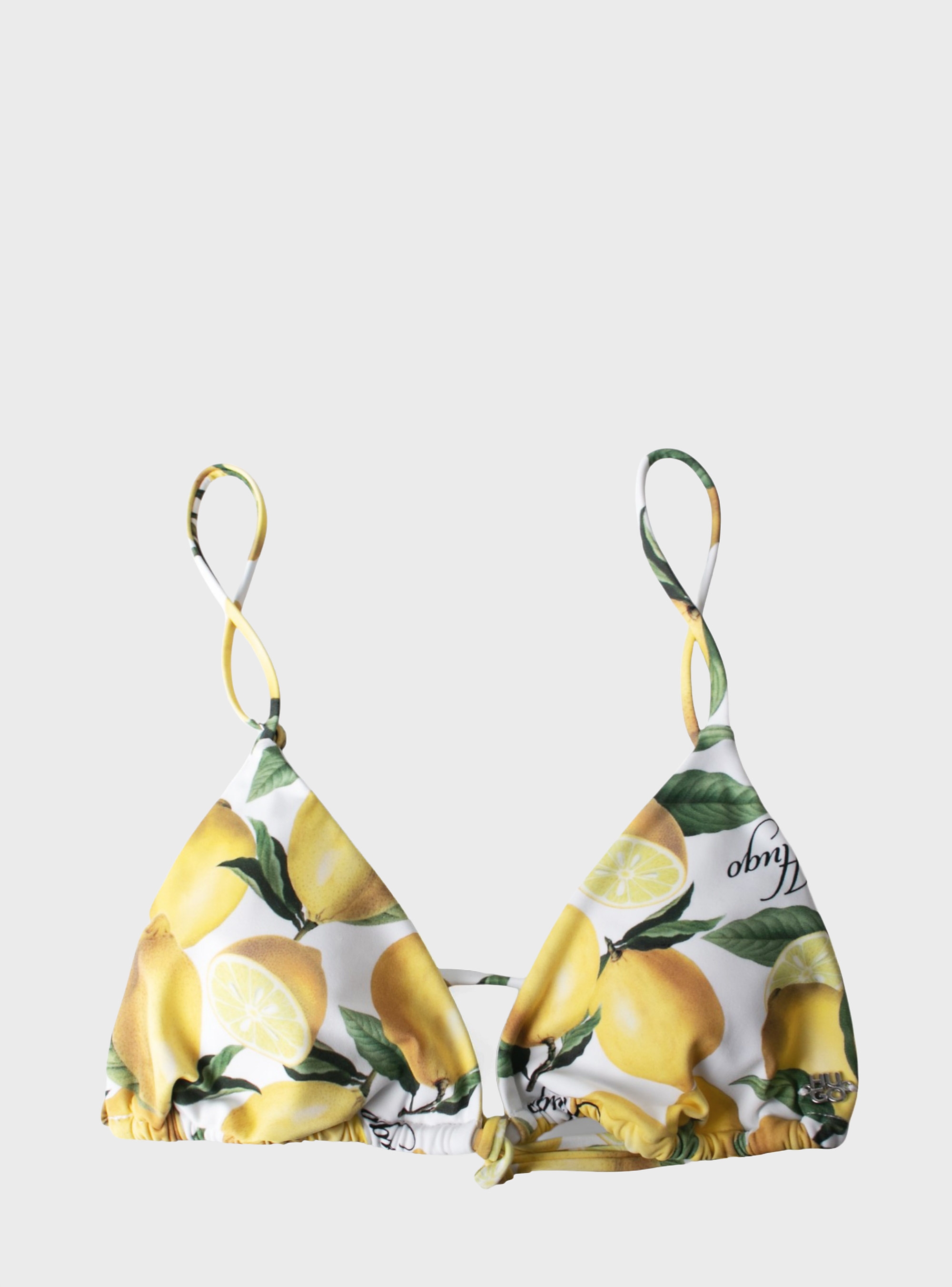 HUGO Bikini Triangle Top FANCY - Yellow