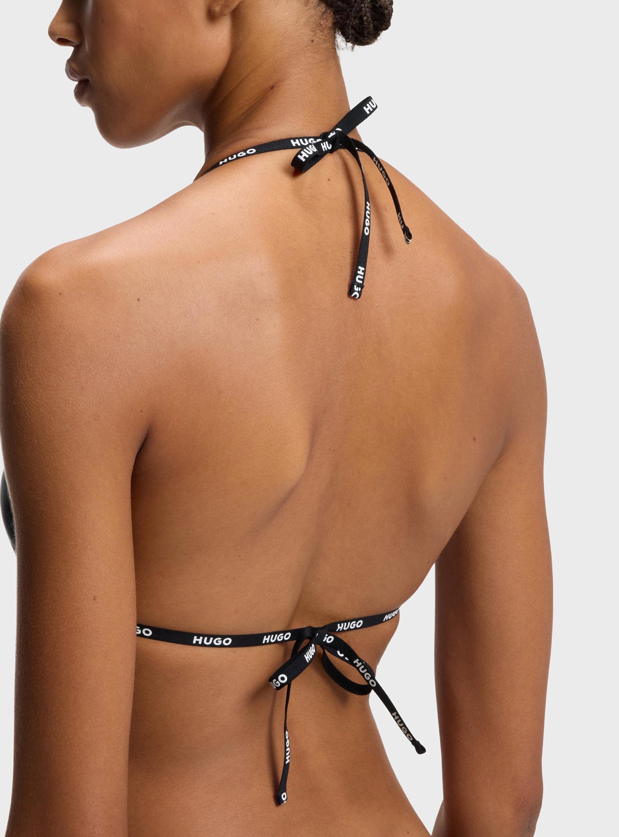 HUGO Bikini Triangle Top PURE - Black