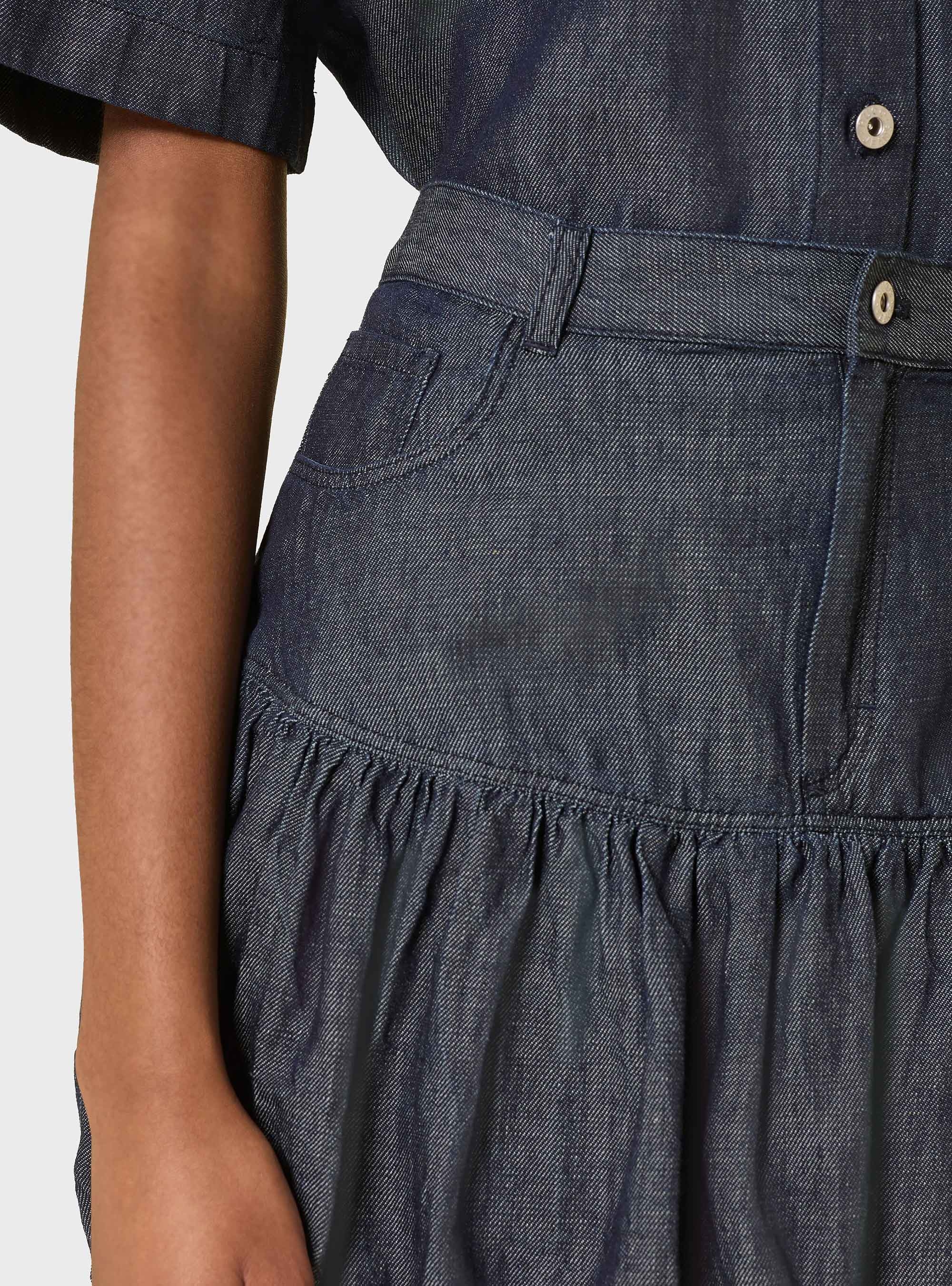 HUGO Regular-Fit Skirt In Lightweight Denim  Rabalon-1_B - Blue