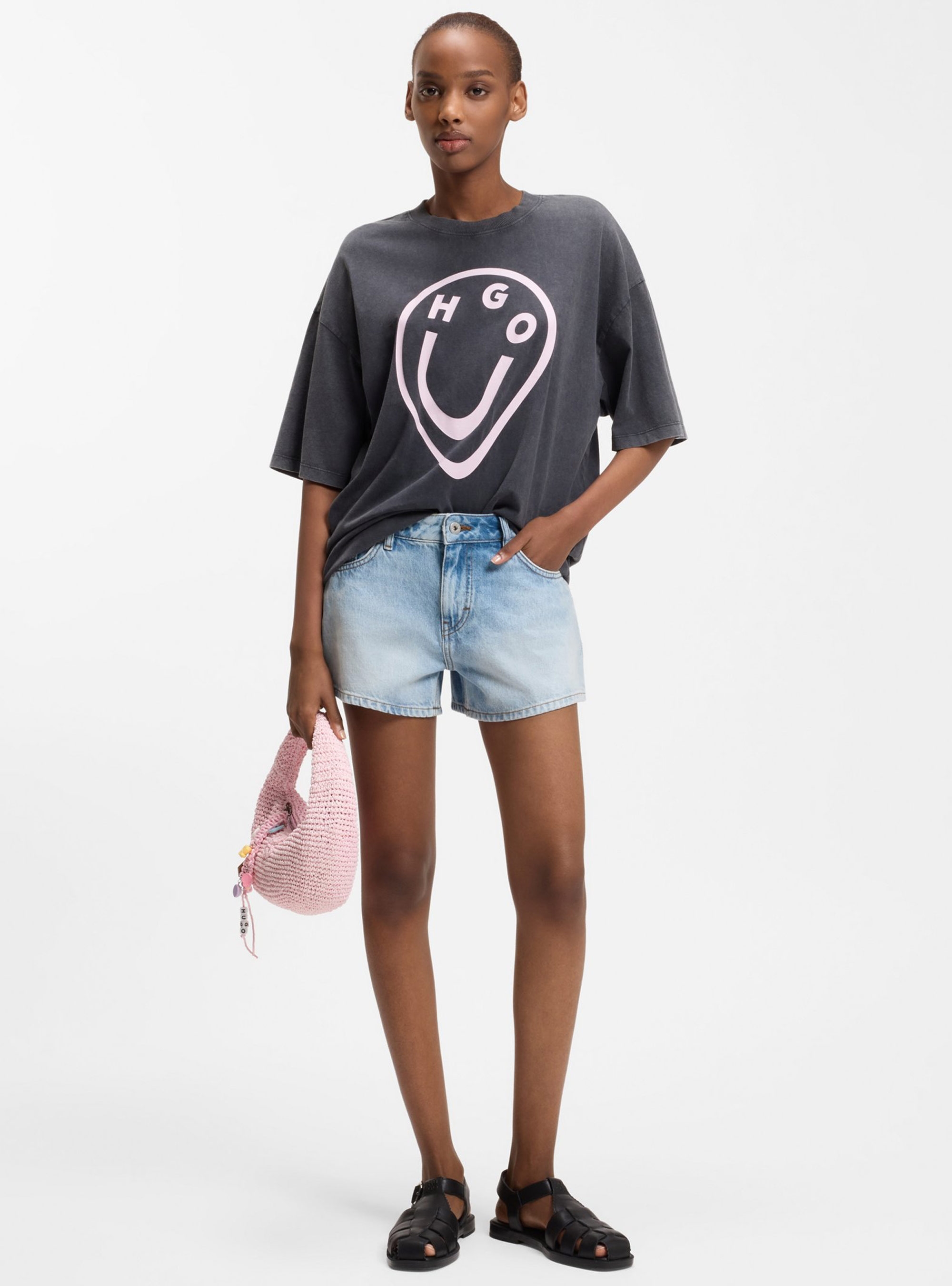 HUGO Regular-Fit Shorts  Galimon_B - Medium Aged Denim