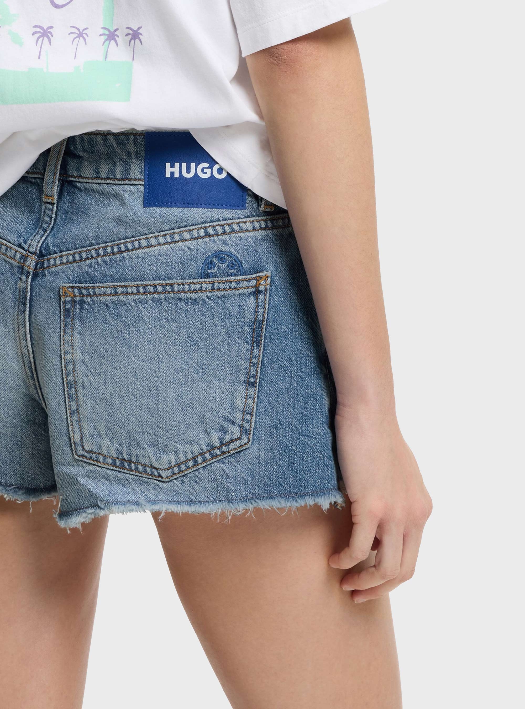 HUGO Regular-Fit Shorts  Galimon_B - Medium Aged Denim
