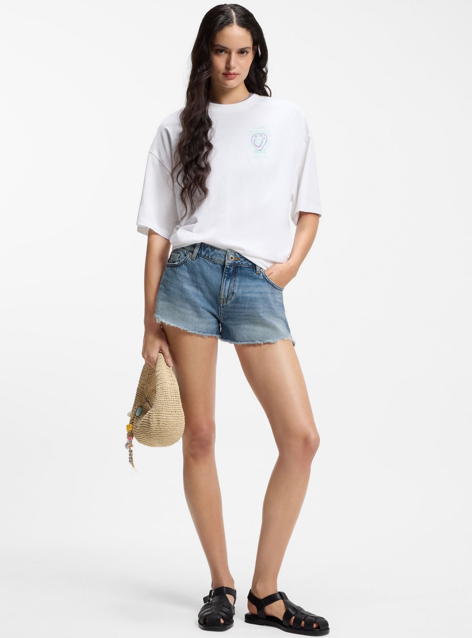 HUGO Regular-Fit Shorts  Galimon_B - Medium Aged Denim