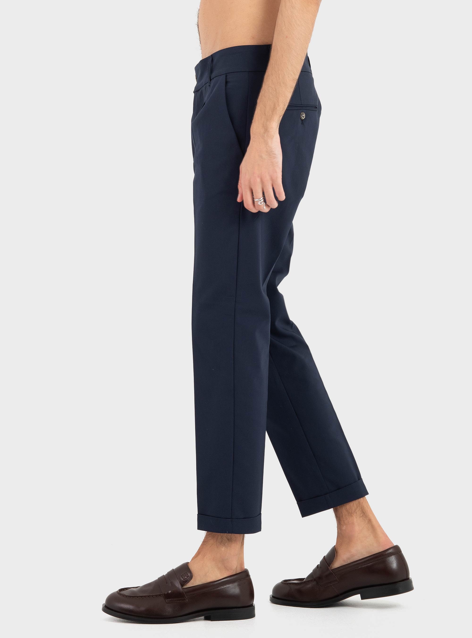 Gianni Lupo Tapered Pants - Navy