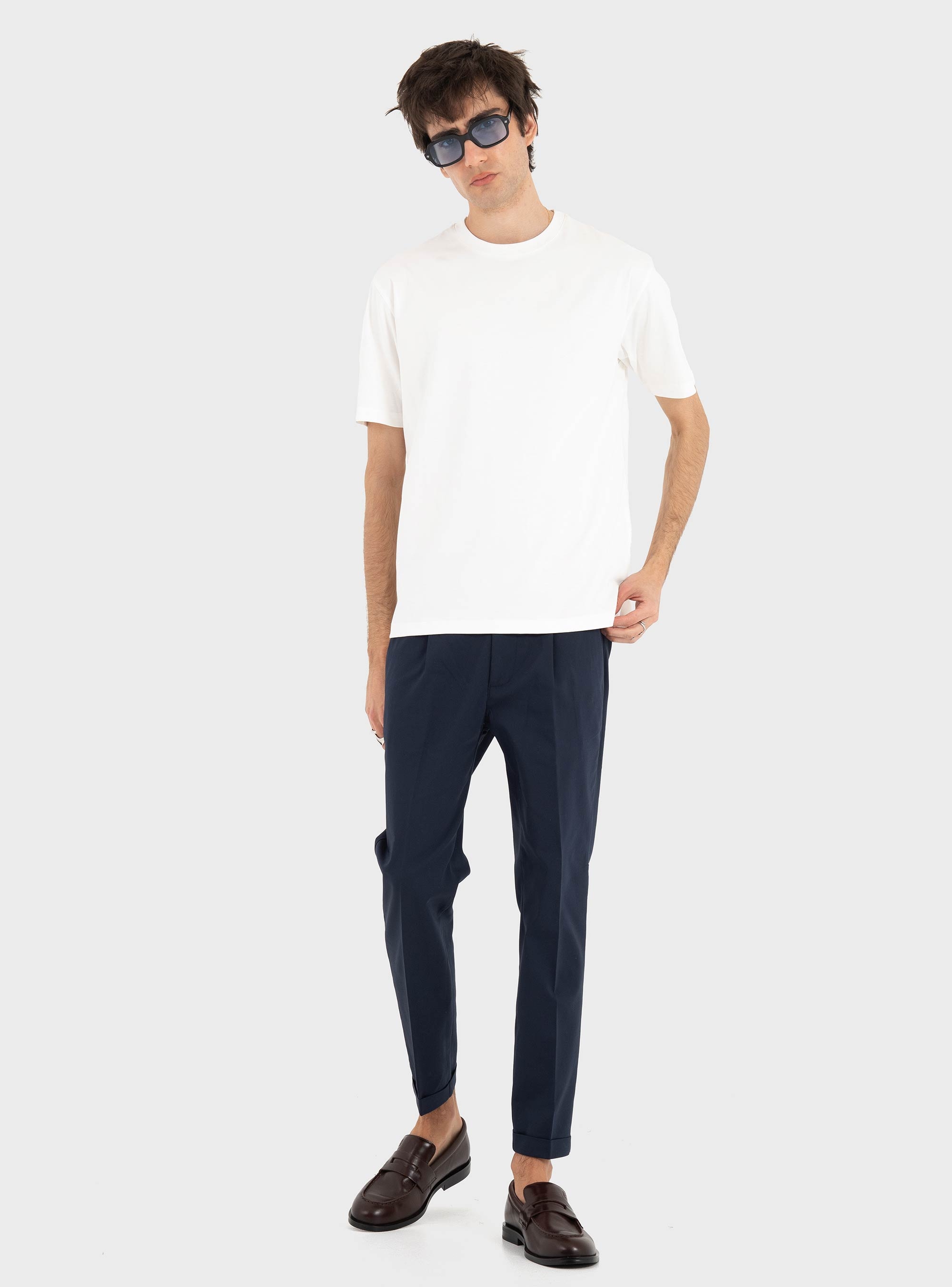 Gianni Lupo Tapered Pants - Navy