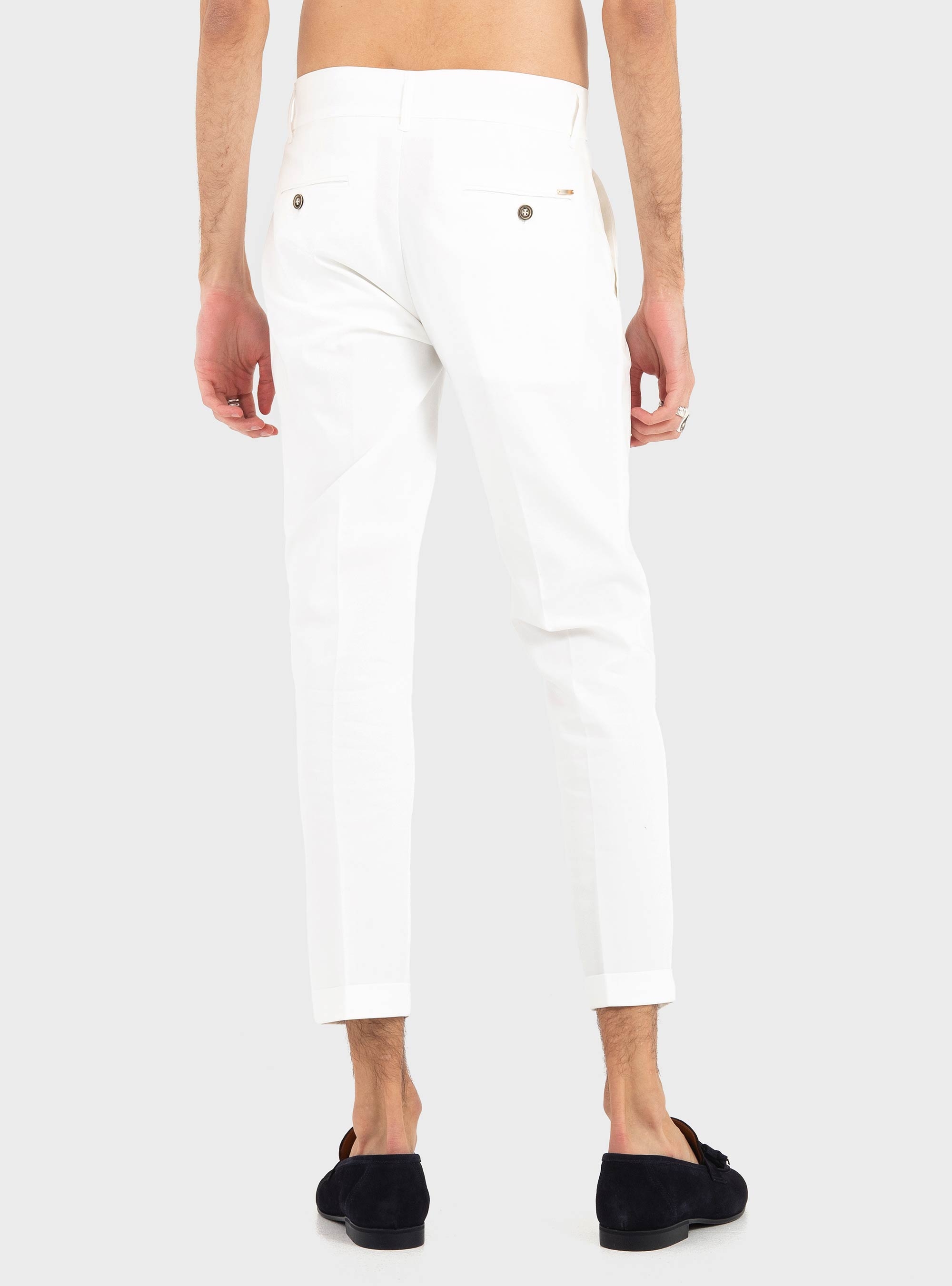 Gianni Lupo Tapered Pants - White