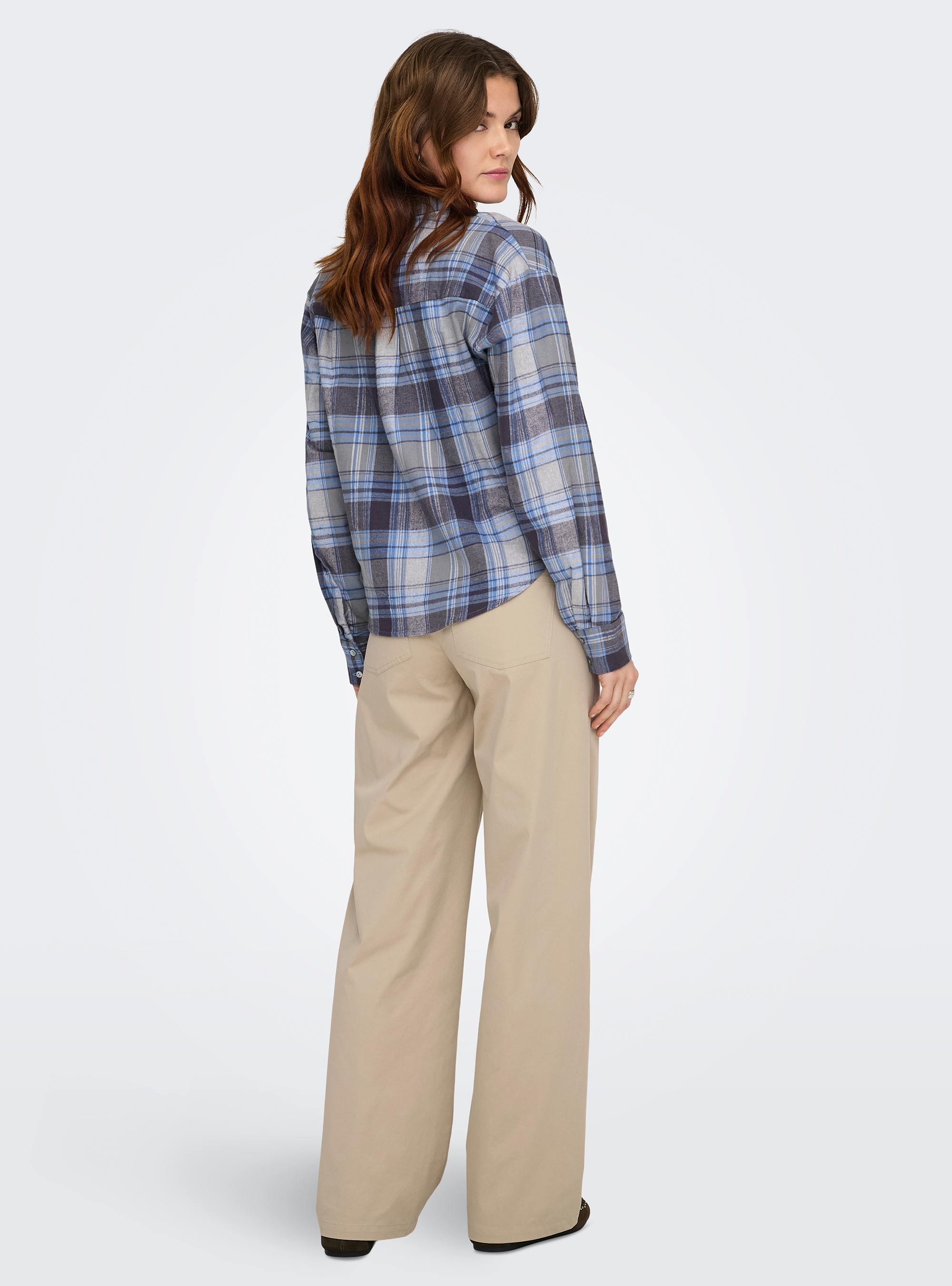 Only Tanny Low Waist Wide Chino Pants - Beige