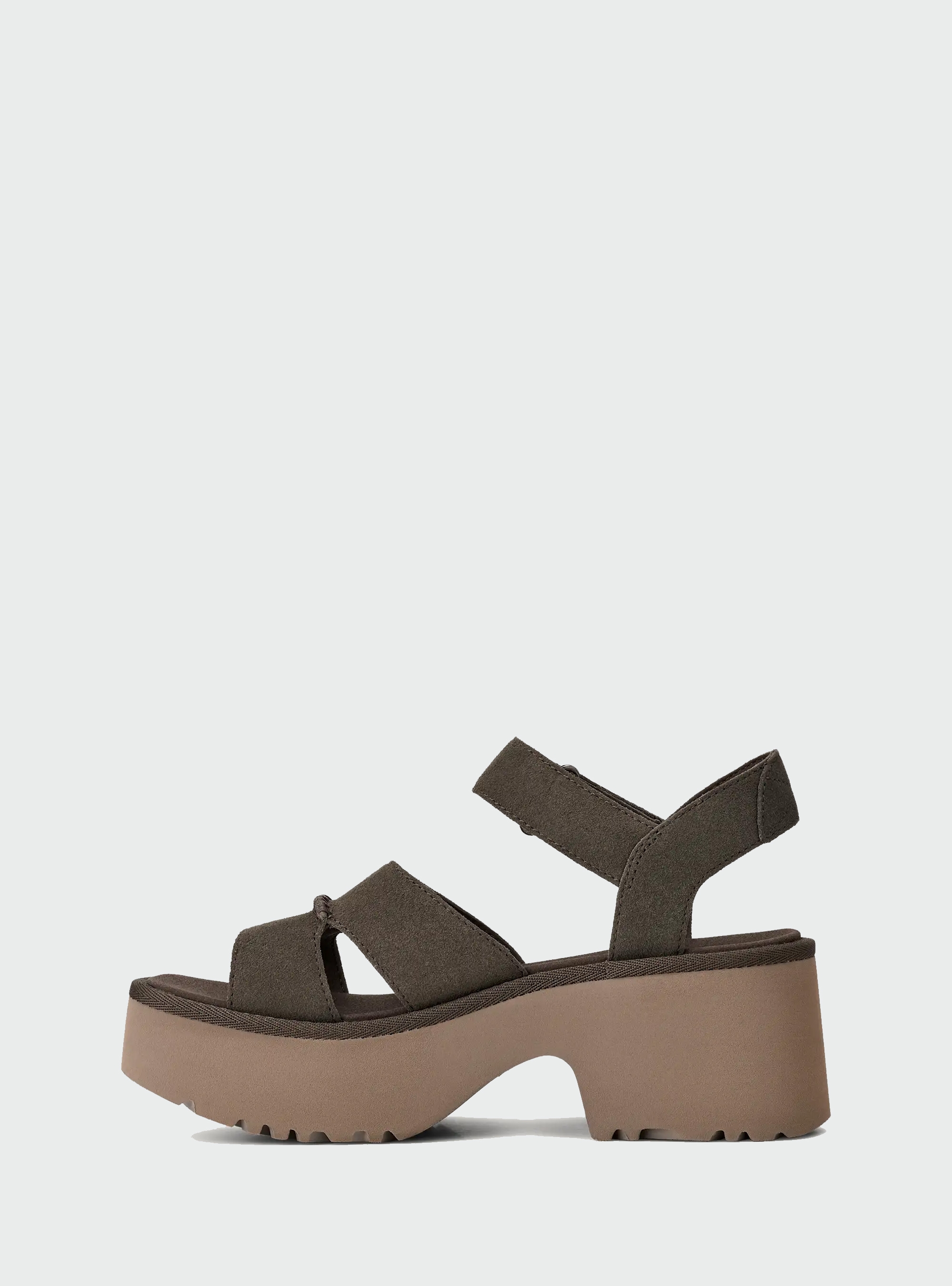 UGG New Heights Ankle Strap Sandals - Dark Grey