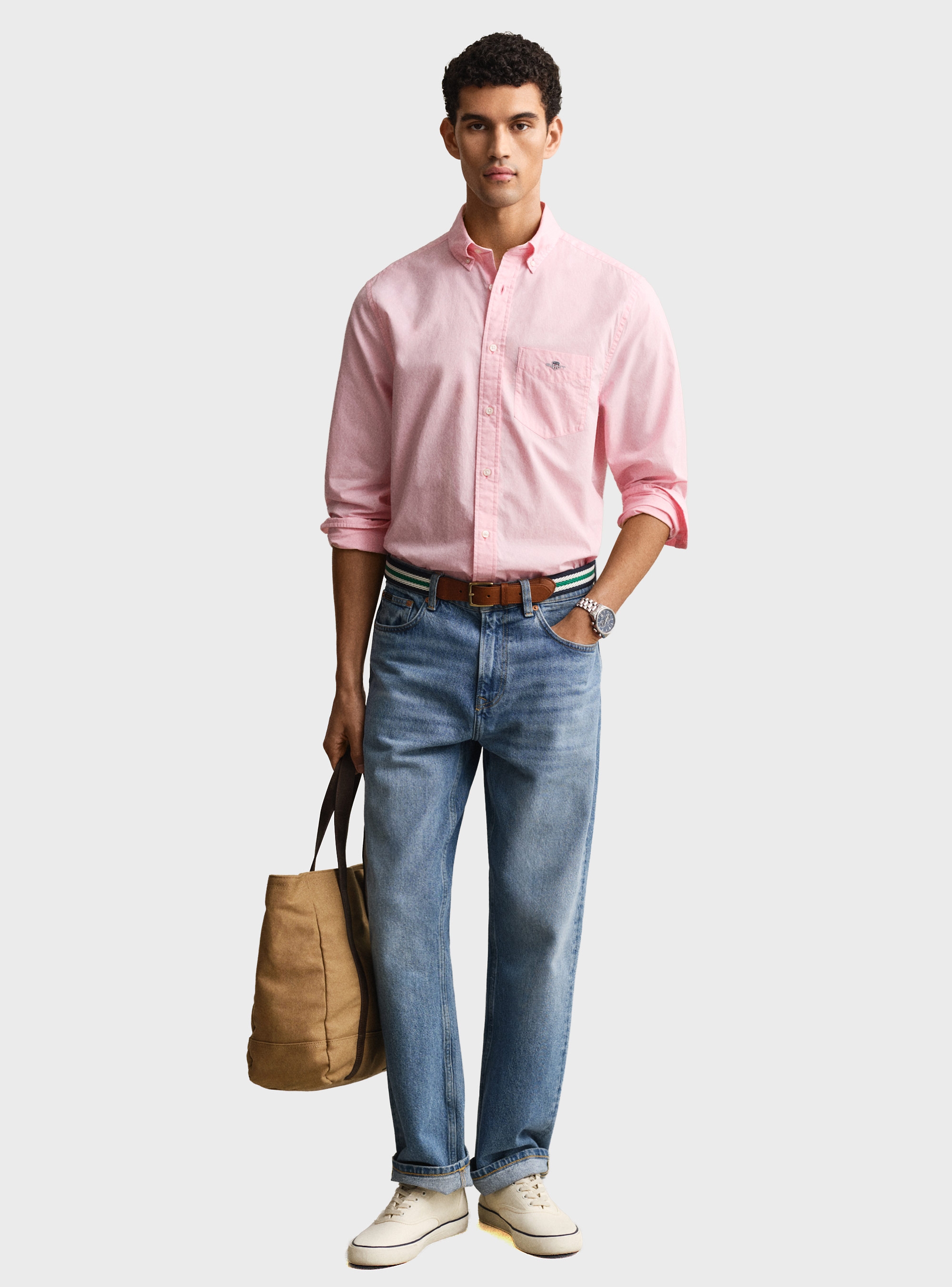 Gant Regular Fit Classic Poplin Shirt - Pink