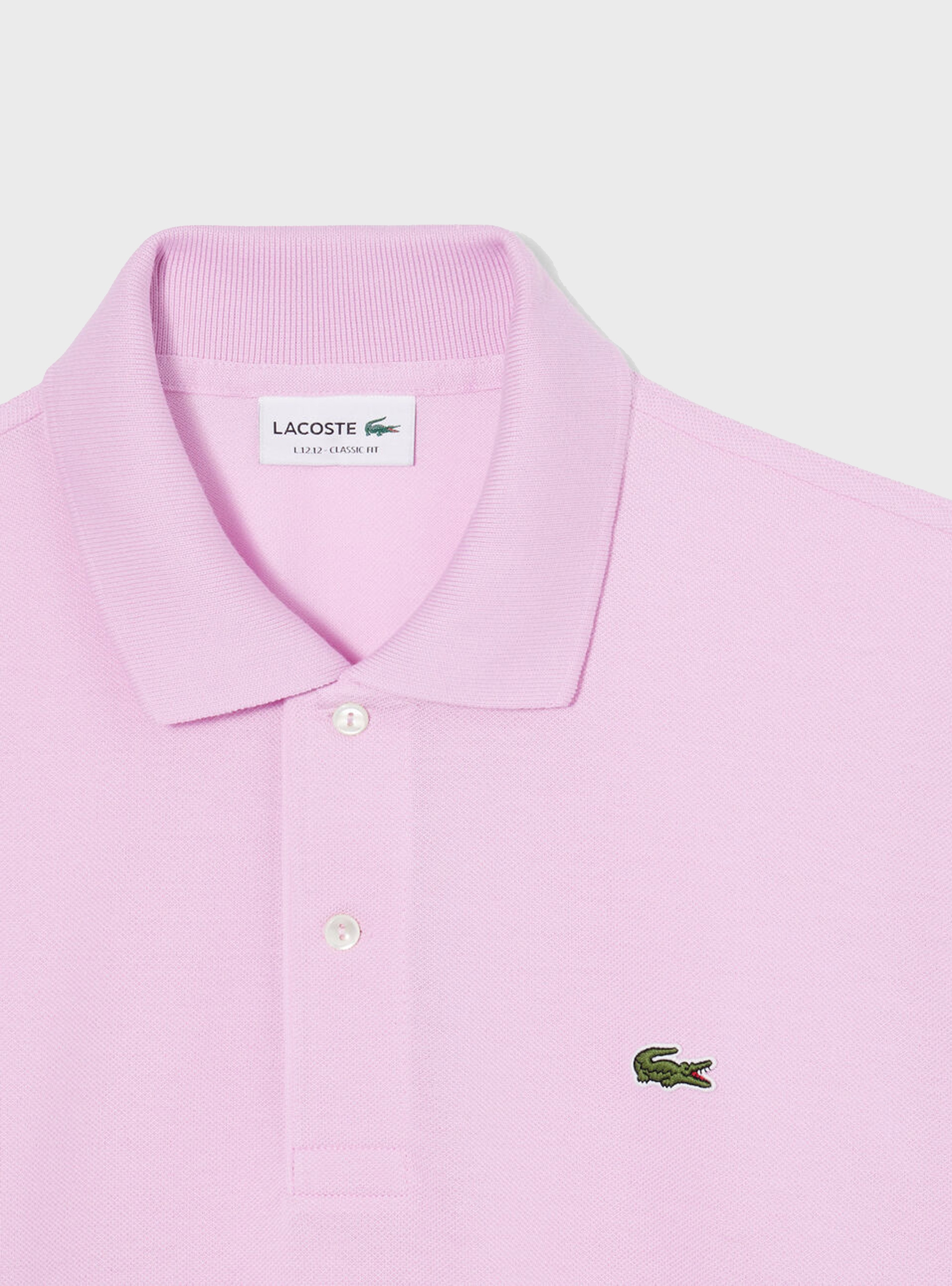 Lacoste Classic Fit L.12.12 LIGHT Piqué Polo - Pale Pink