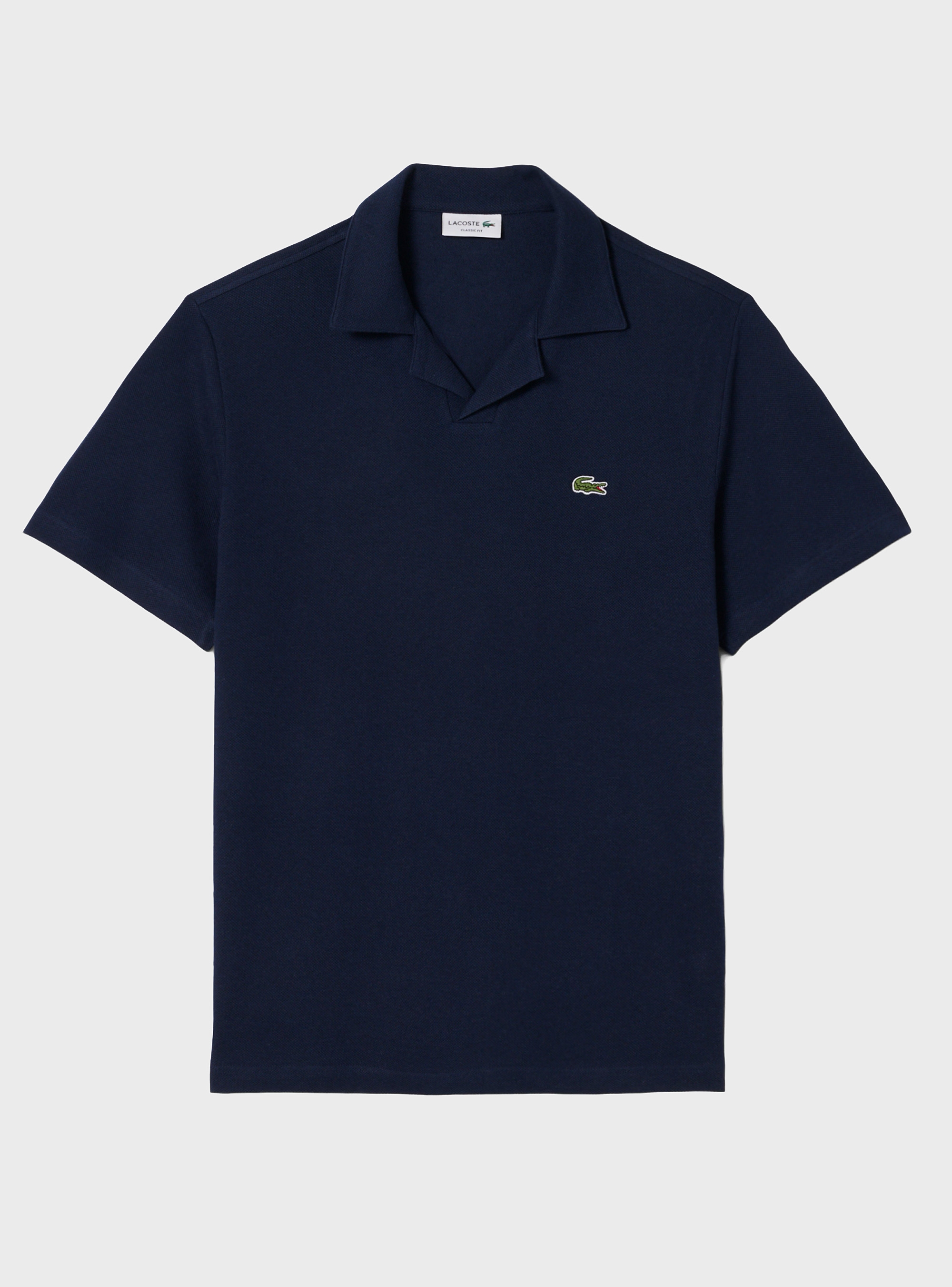 Lacoste Classic Fit Cotton-Linen Polo - Navy